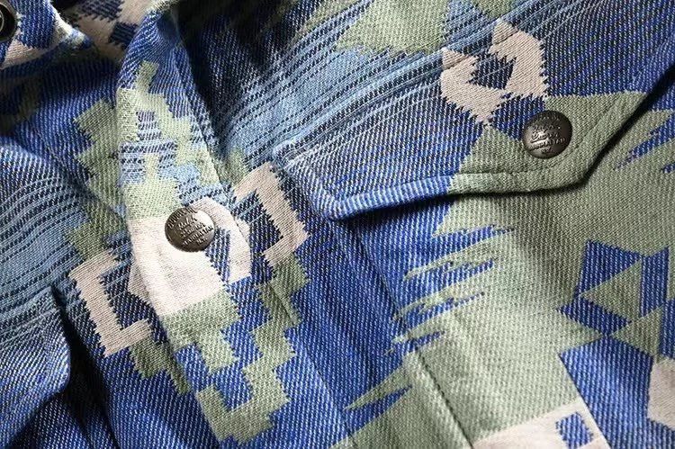 RRL Ralph Lauren RRL Brushed Jacquard Overshirt printed blouson jacket Cotton Size US XL / EU 56 / 4 - 14 Thumbnail