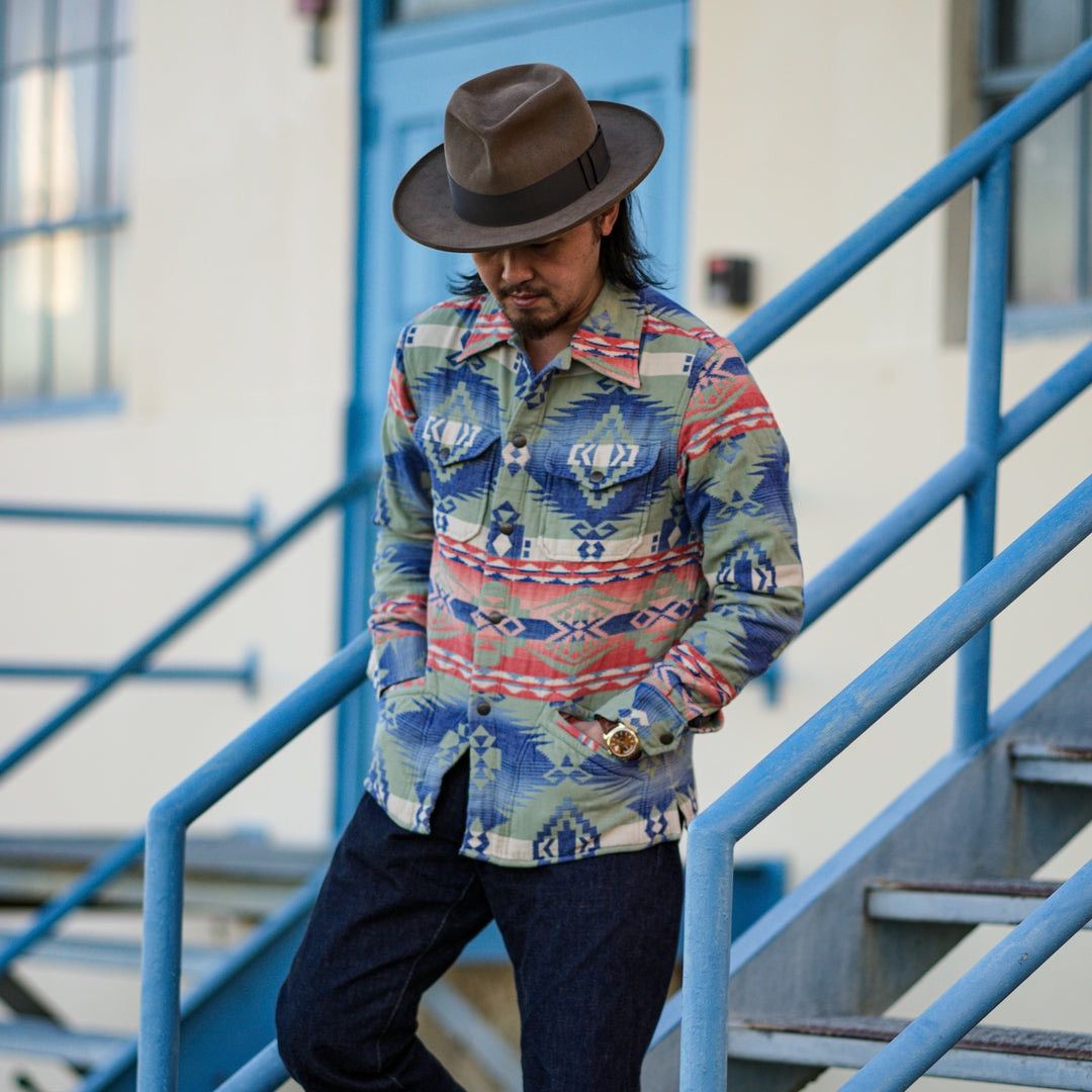 RRL Southwestern Brushed Jacquard Workshirt - Print