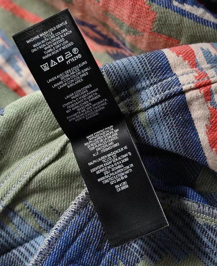 RRL Ralph Lauren RRL Brushed Jacquard Overshirt printed blouson jacket Cotton Size US XL / EU 56 / 4 - 17 Thumbnail