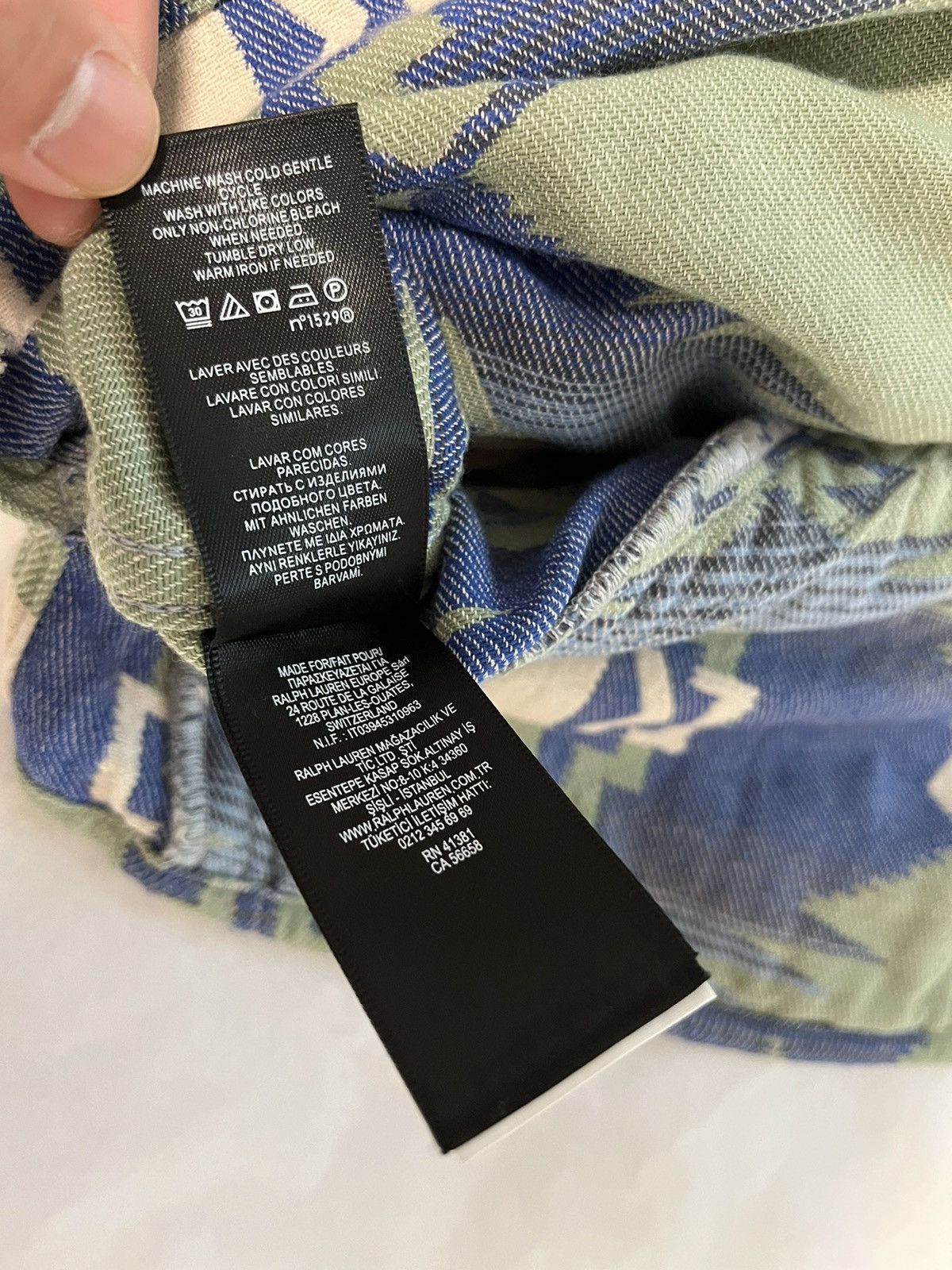 RRL Ralph Lauren RRL Brushed Jacquard Overshirt printed blouson jacket Cotton Size US XL / EU 56 / 4 - 21 Thumbnail