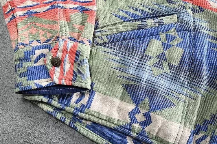 RRL Ralph Lauren RRL Brushed Jacquard Overshirt printed blouson jacket Cotton Size US XL / EU 56 / 4 - 15 Thumbnail