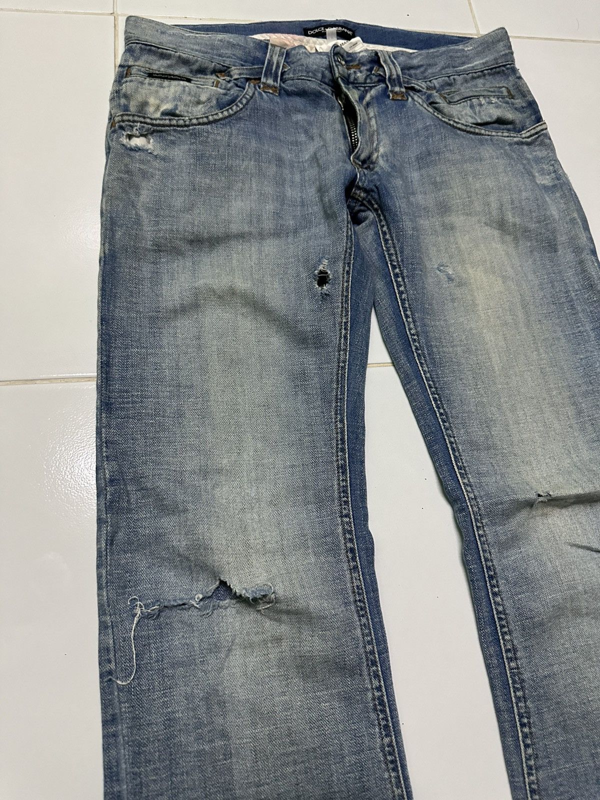 Dolce & Gabbana Dolce & gabbana light blue denim jeans Size 32" / US 10 / IT 46 - 5 Thumbnail