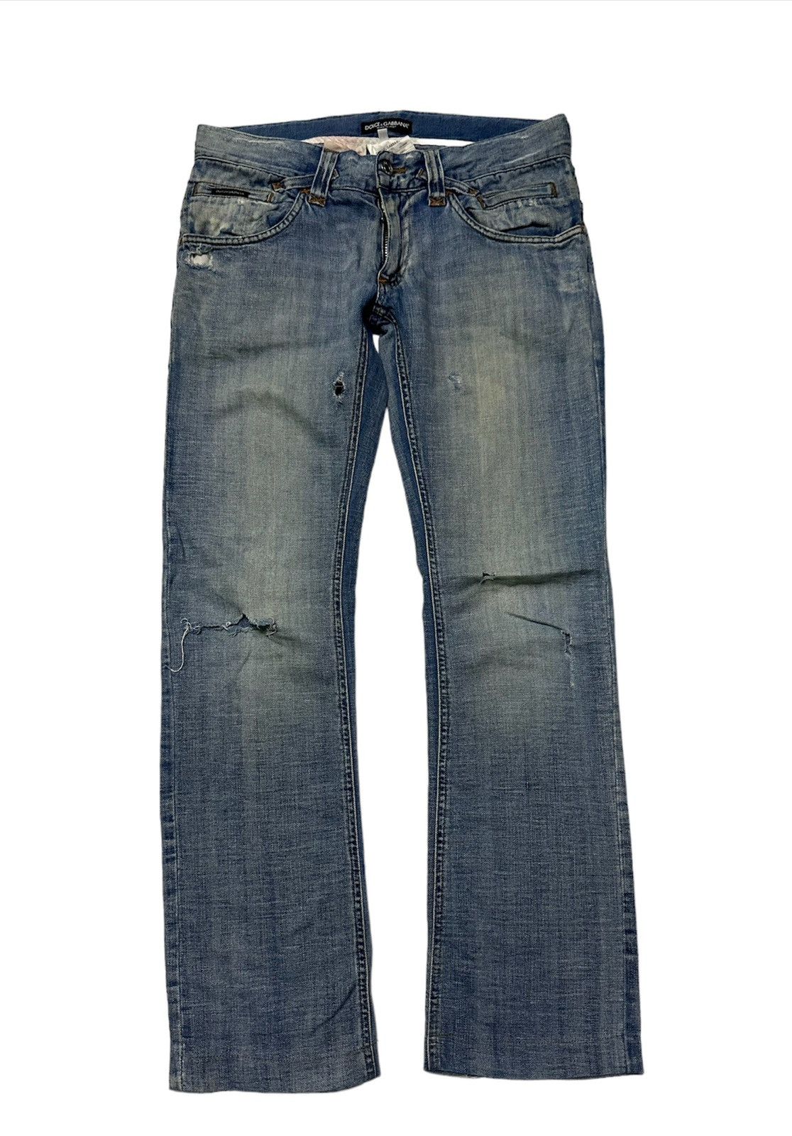 Dolce & Gabbana Dolce & gabbana light blue denim jeans Size 32" / US 10 / IT 46 - 2 Thumbnail
