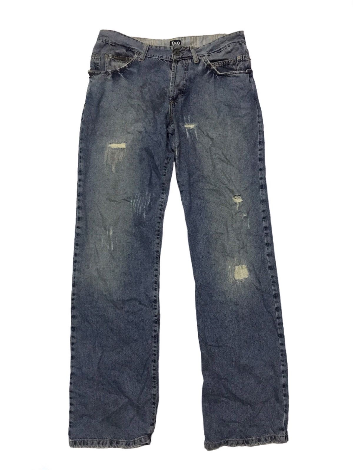 Dolce & Gabbana Dolce & gabbana light blue denim jeans Size 32" / US 10 / IT 46 - 1 Thumbnail