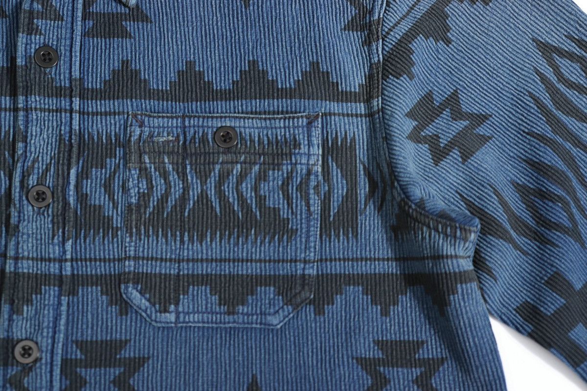 RRL Ralph Lauren Southwestern Corduroy Work Shirt Aztec Indian Serape Size US L / EU 52-54 / 3 - 8 Thumbnail