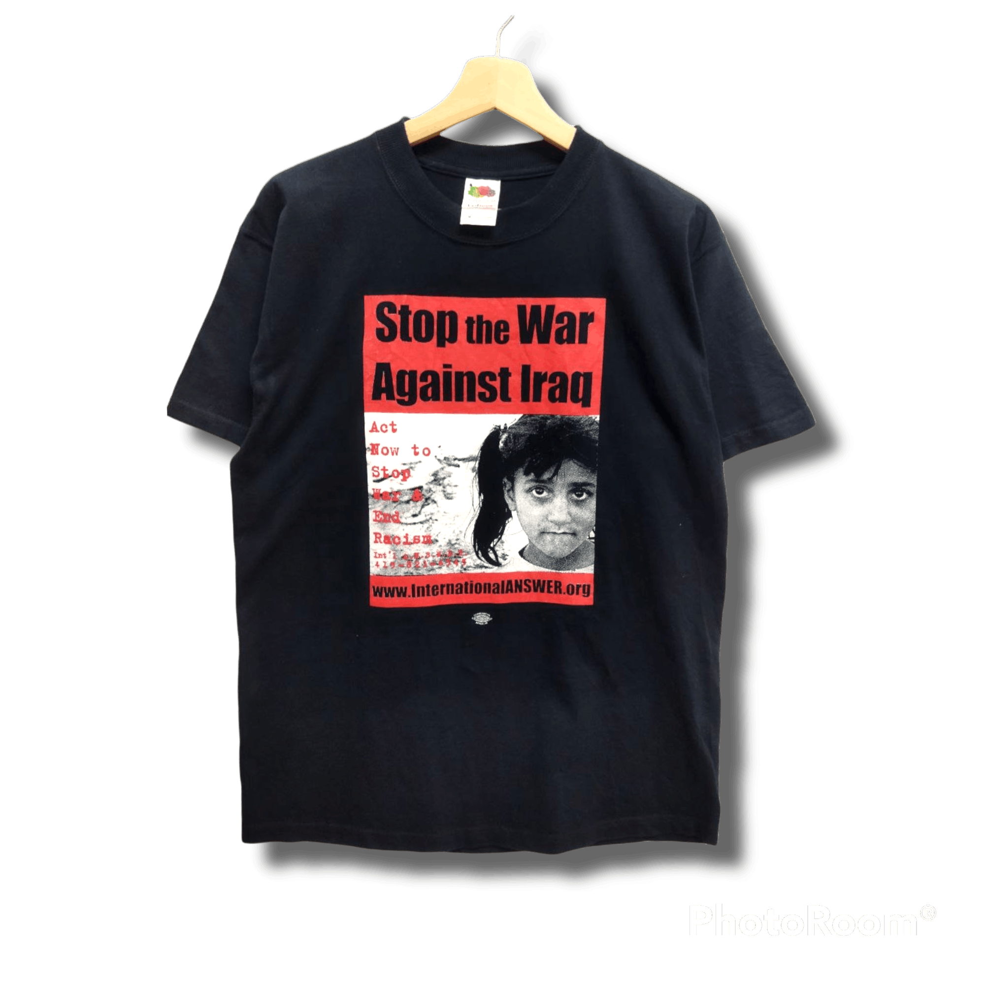 Vintage Vintage Stop The War Against Iraq Tshirt Size US M / EU 48-50 / 2 - 1 Thumbnail