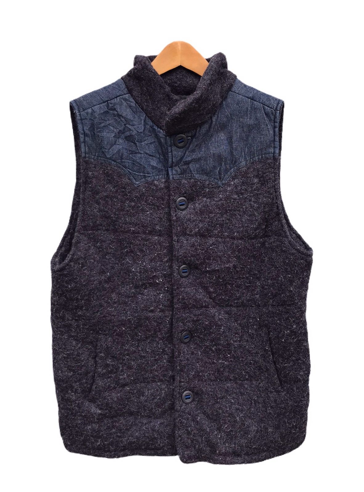 Denime vest down jacket