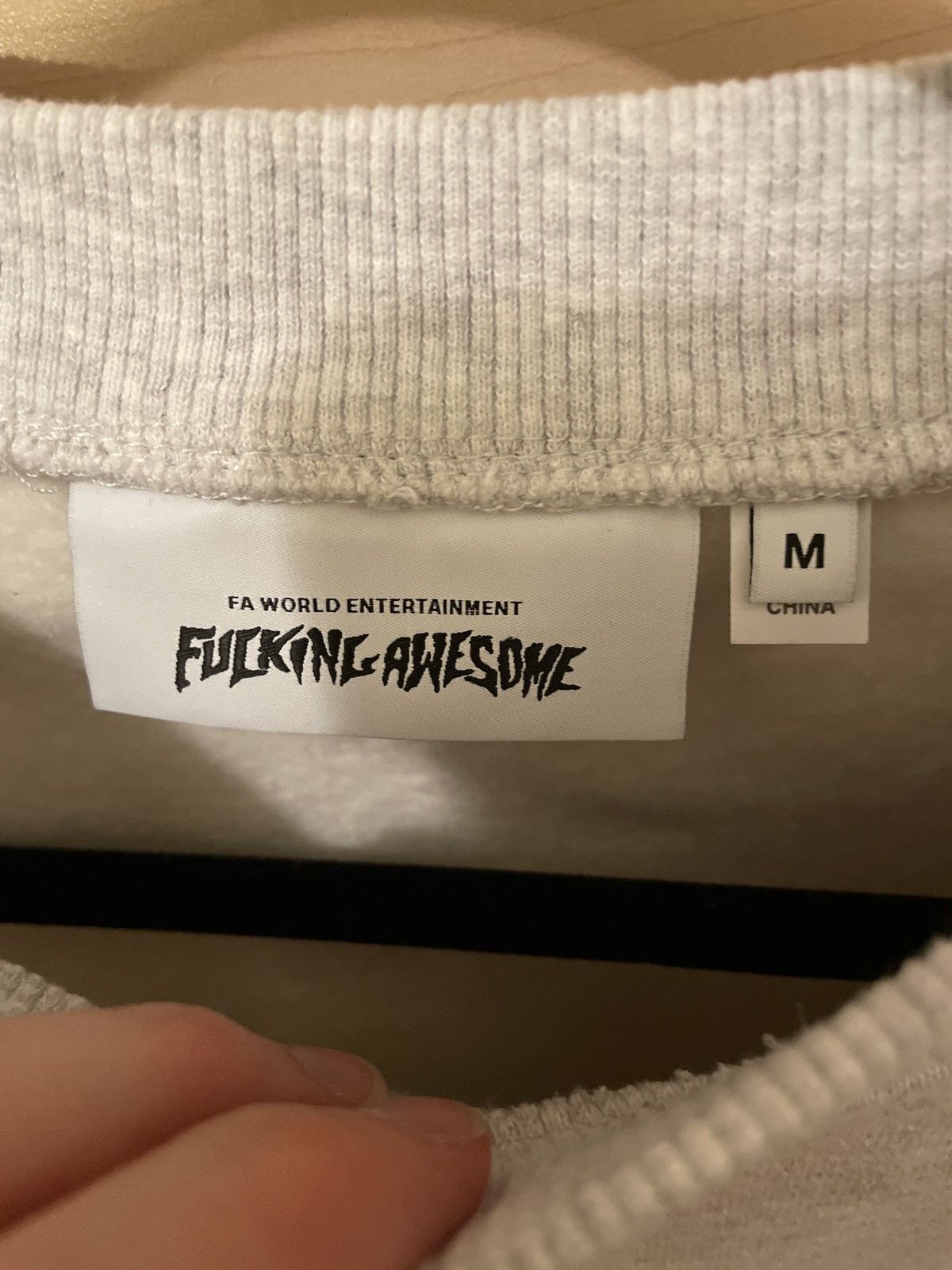 Fucking Awesome Fucking Awesome FA Outline Drip Crewneck Mens Medium Size US M / EU 48-50 / 2 - 4 Thumbnail