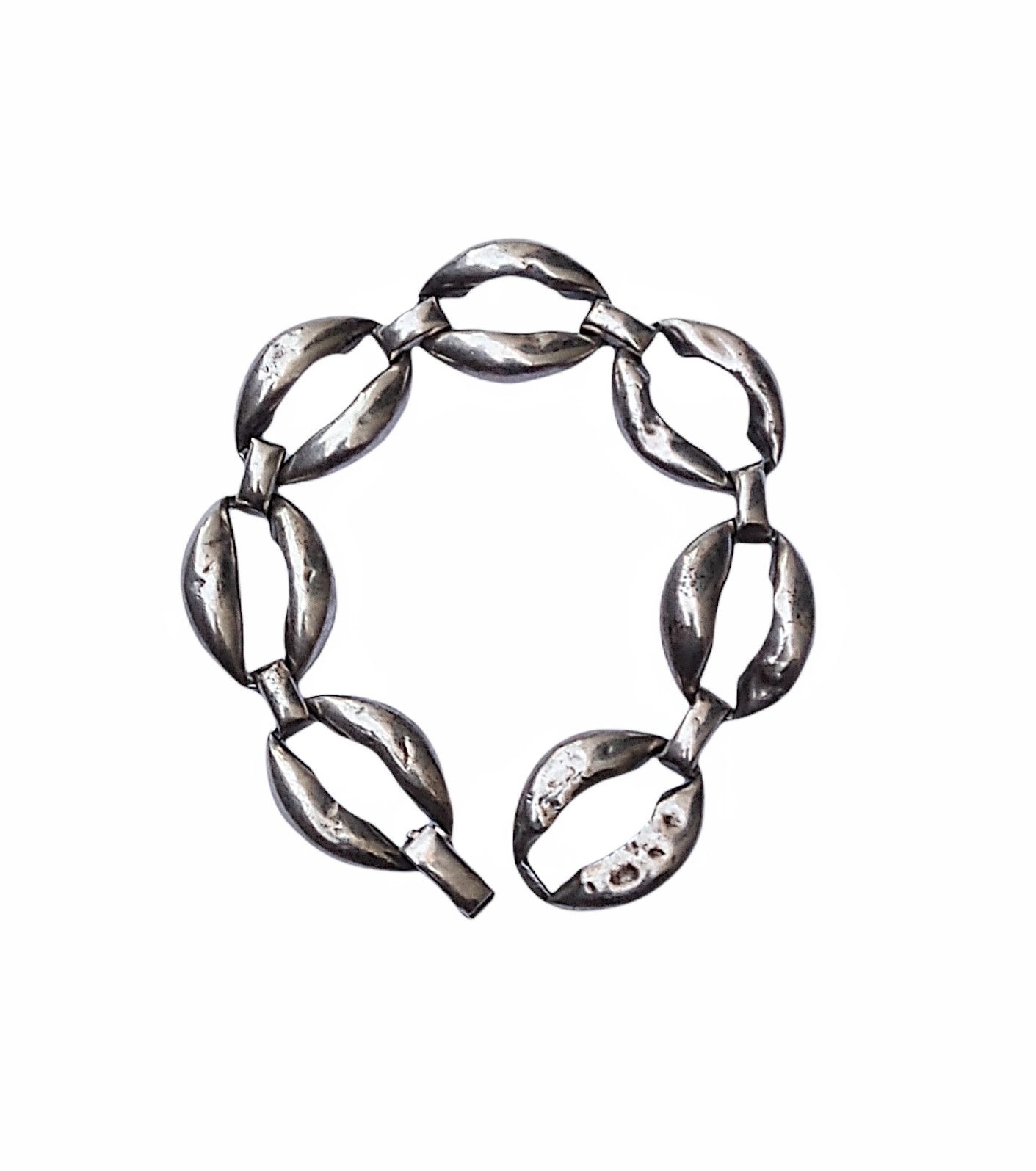 Other Vintage Sterling Silver Bracelet Seashell 7.5" Modern .925 Size ONE SIZE - 1 Thumbnail