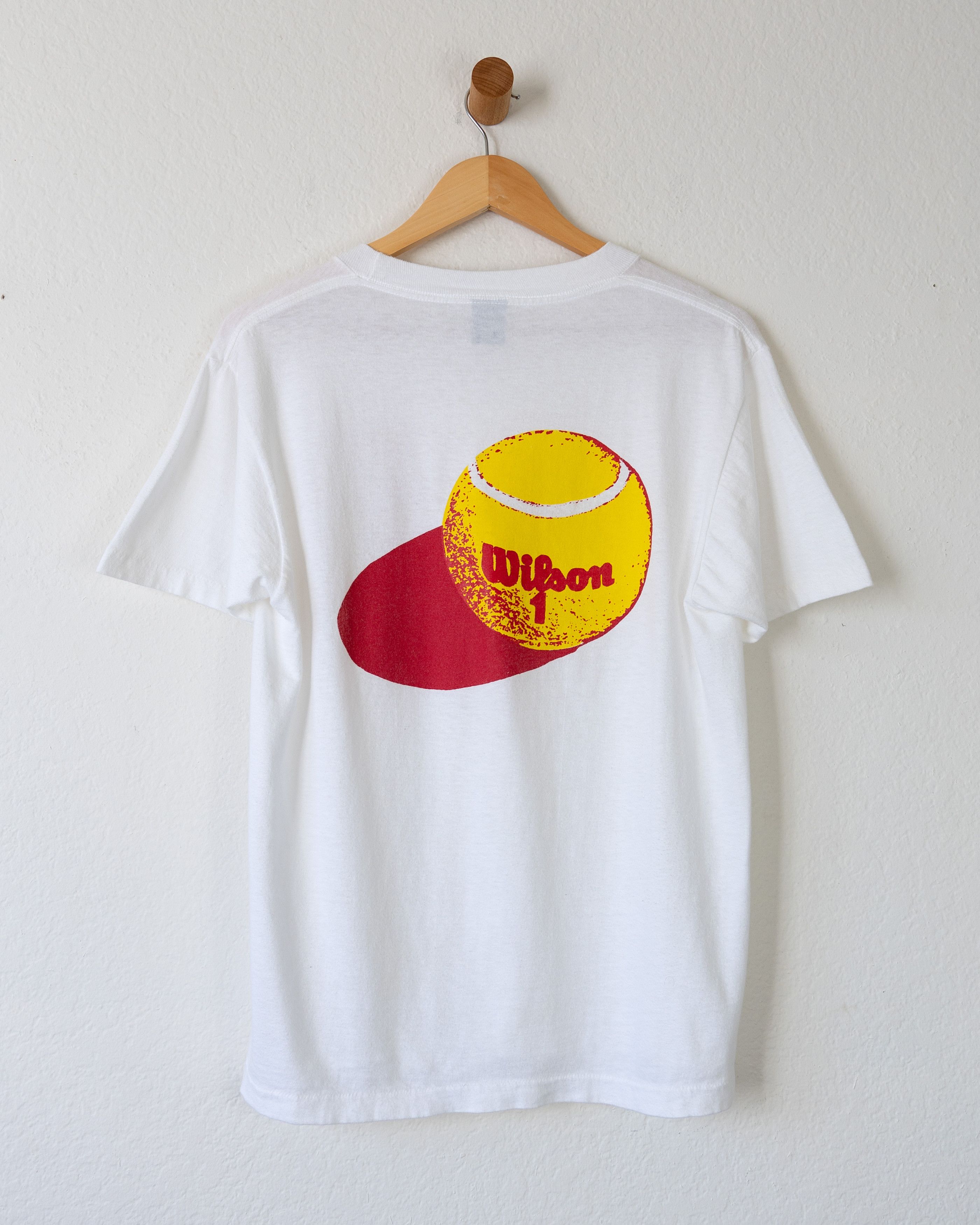 Vintage 1980s Wilson Tennis Ball Retro Graphic Single Stitch T Shirt ...