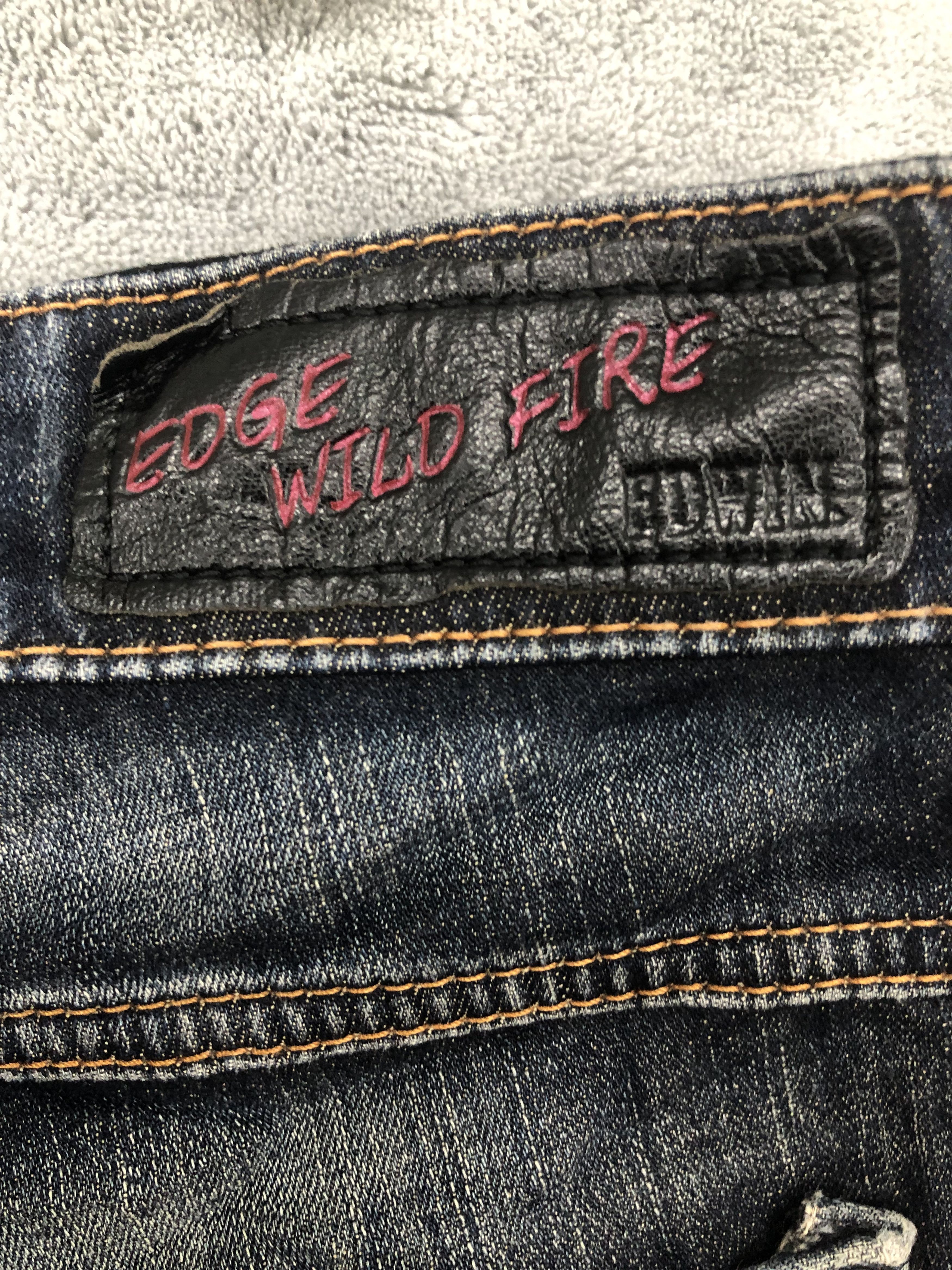 Edwin Edwin Edge Wild Fire Blue Jeans 32x32 Size US 32 / EU 48 - 11 Thumbnail
