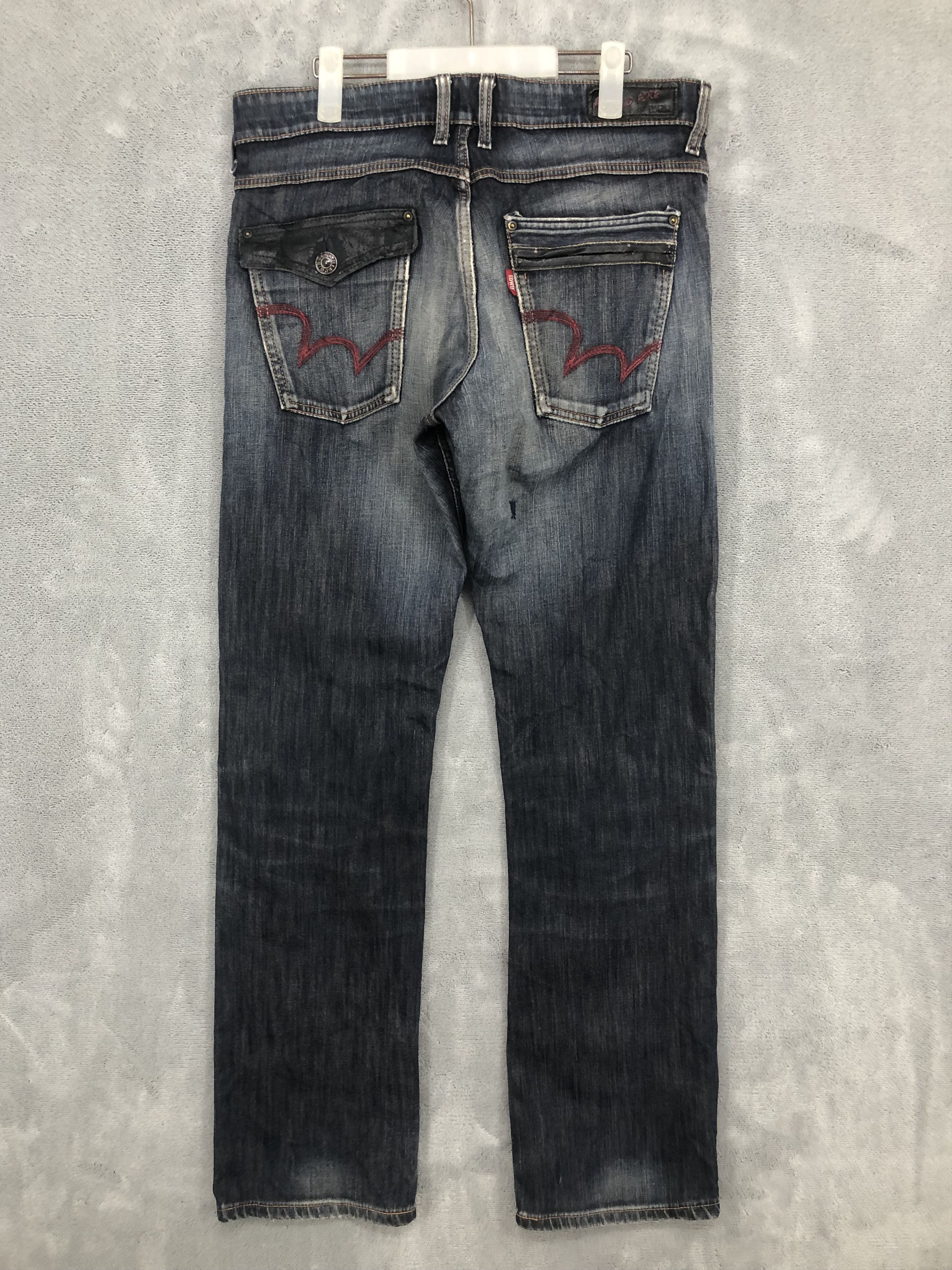 Edwin Edwin Edge Wild Fire Blue Jeans 32x32 Size US 32 / EU 48 - 2 Thumbnail