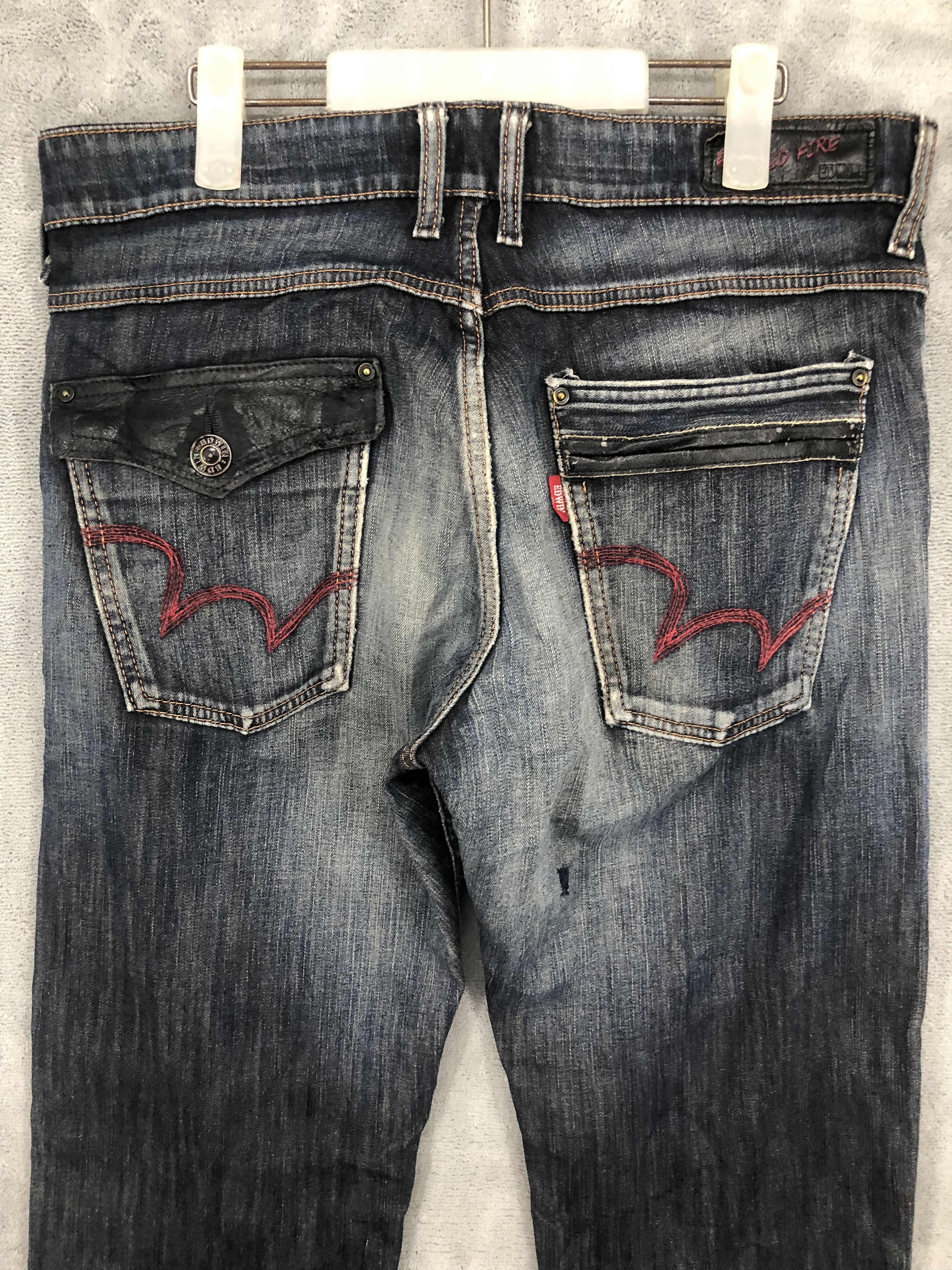 Edwin Edwin Edge Wild Fire Blue Jeans 32x32 Size US 32 / EU 48 - 6 Thumbnail