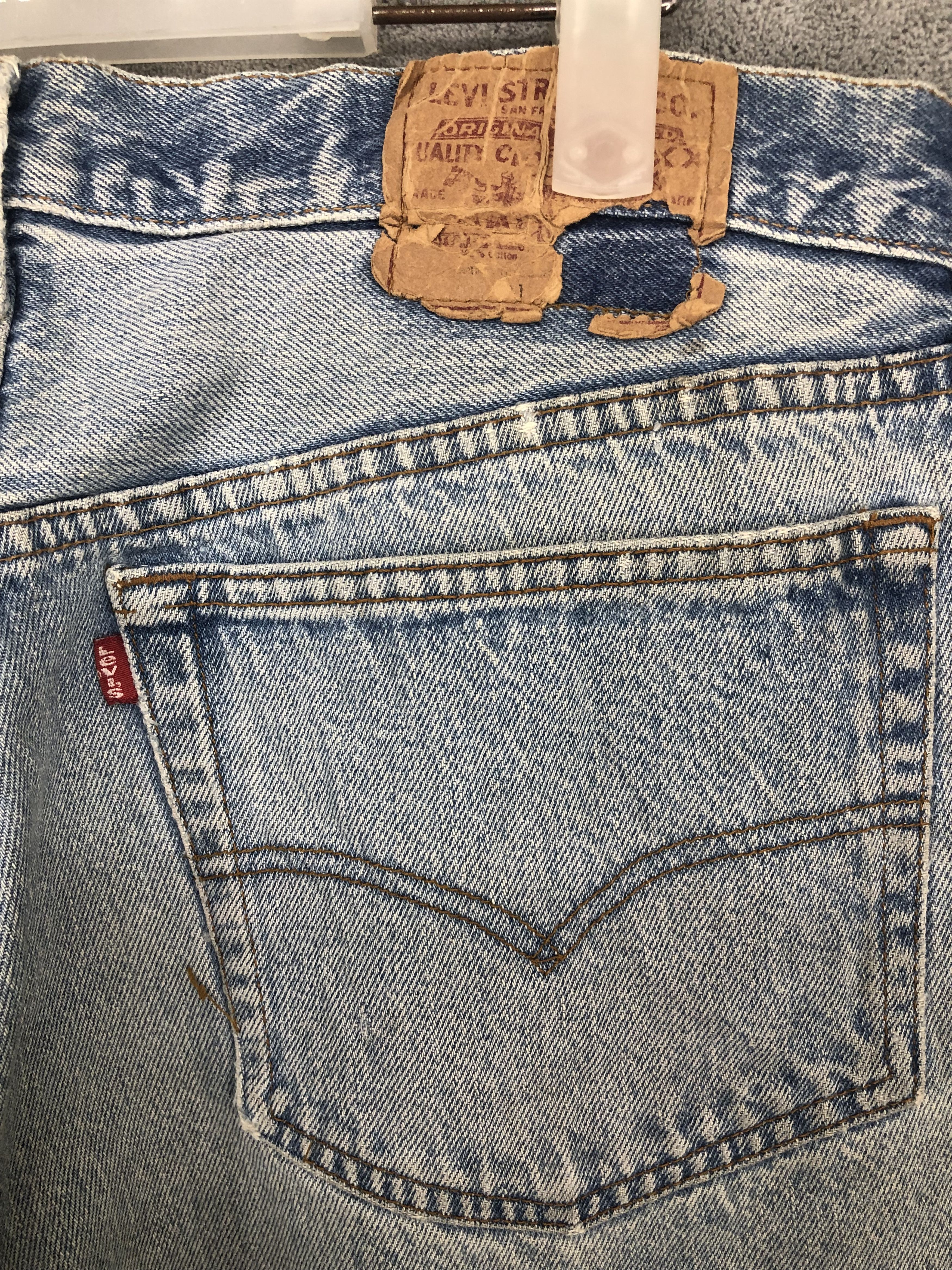 Levi's × Vintage Vintage Levi's 501 Painting Art Jeans Size US 35 - 10 Thumbnail