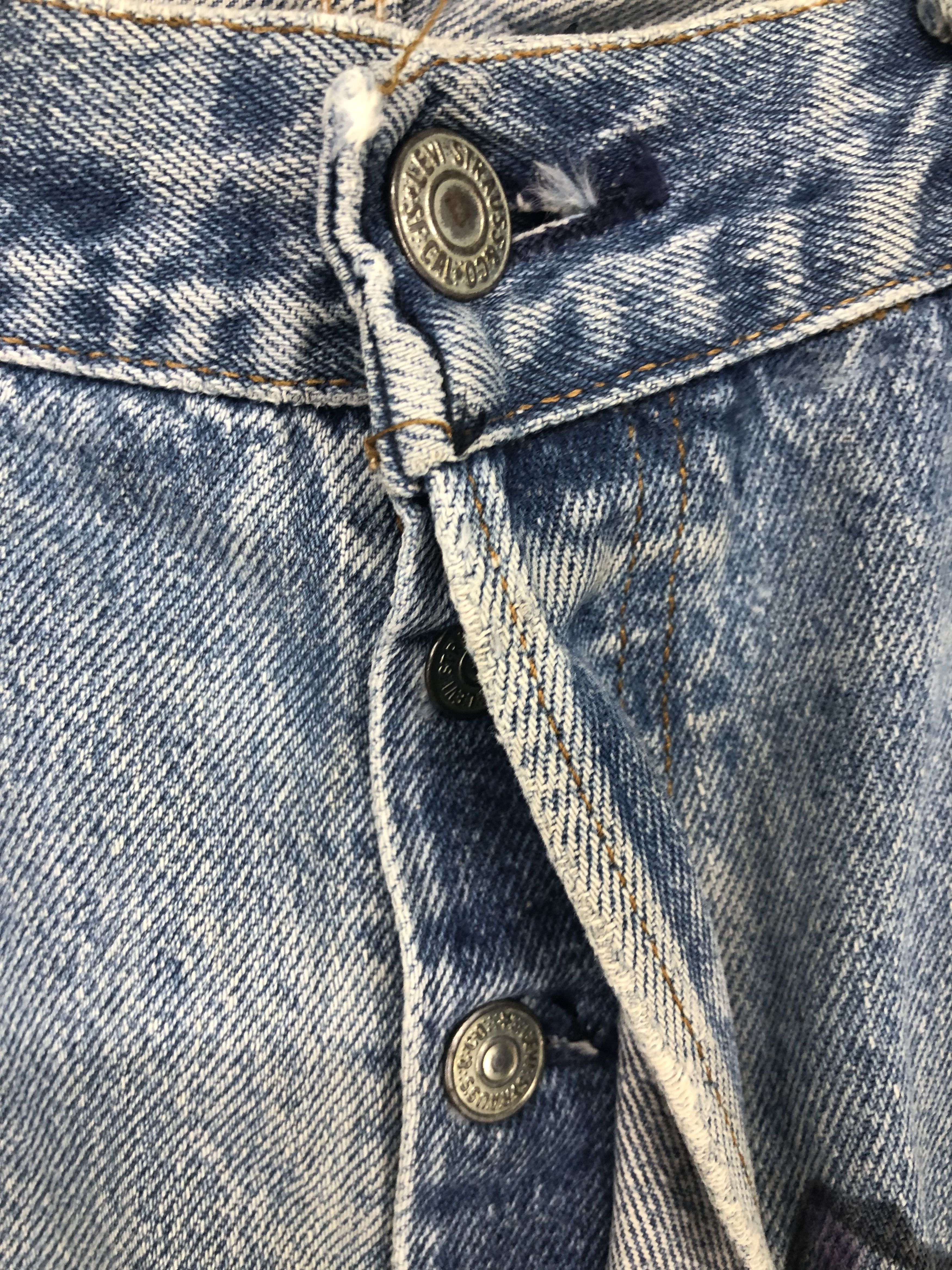 Levi's × Vintage Vintage Levi's 501 Painting Art Jeans Size US 35 - 5 Thumbnail