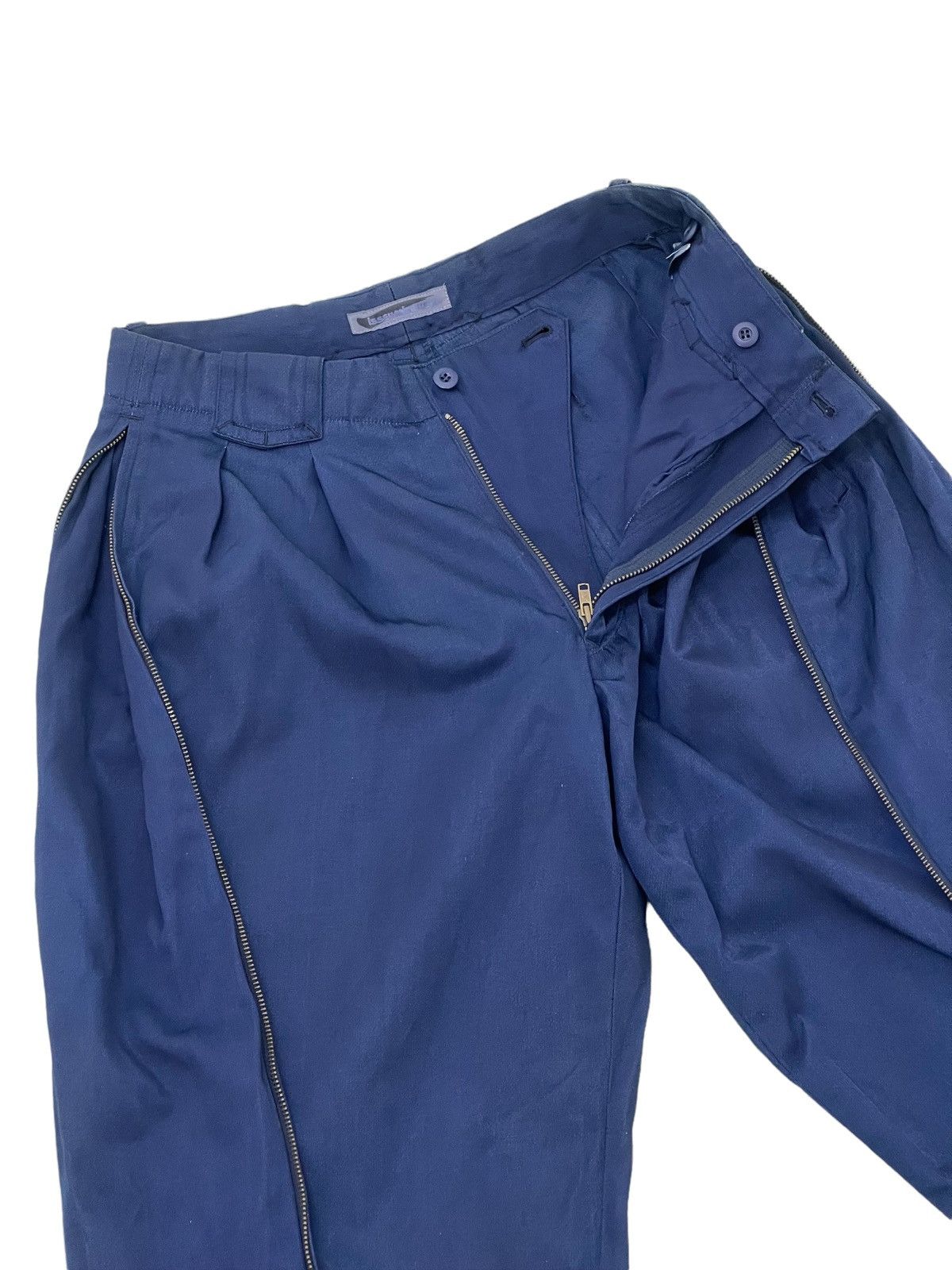 Issey Miyake 80s Issey Miyake Rayon Trouser Wide Balloon Tapered 8🟦 Size US 29 - 7 Thumbnail