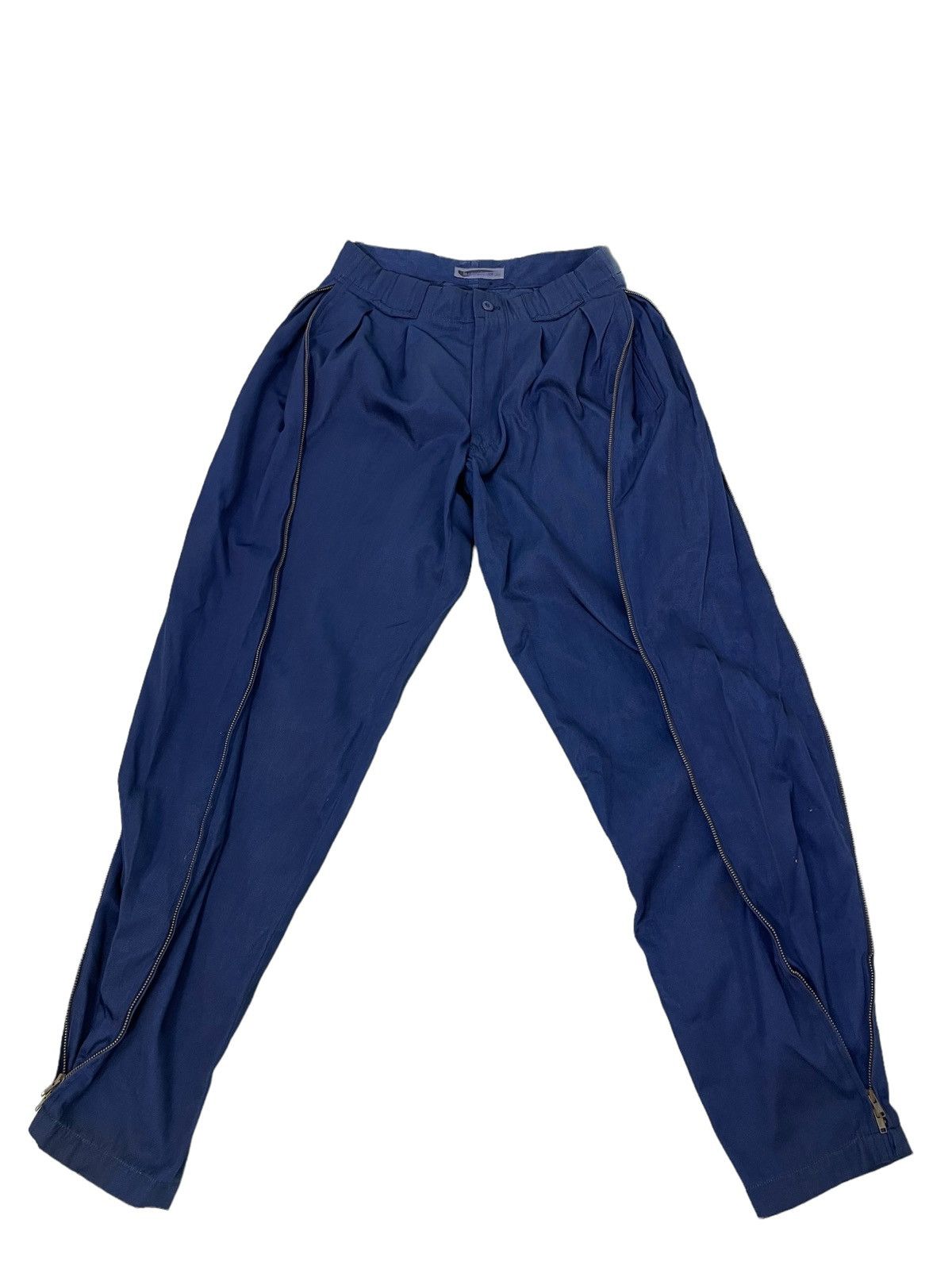 Issey Miyake 80s Issey Miyake Rayon Trouser Wide Balloon Tapered 8🟦 Size US 29 - 1 Thumbnail