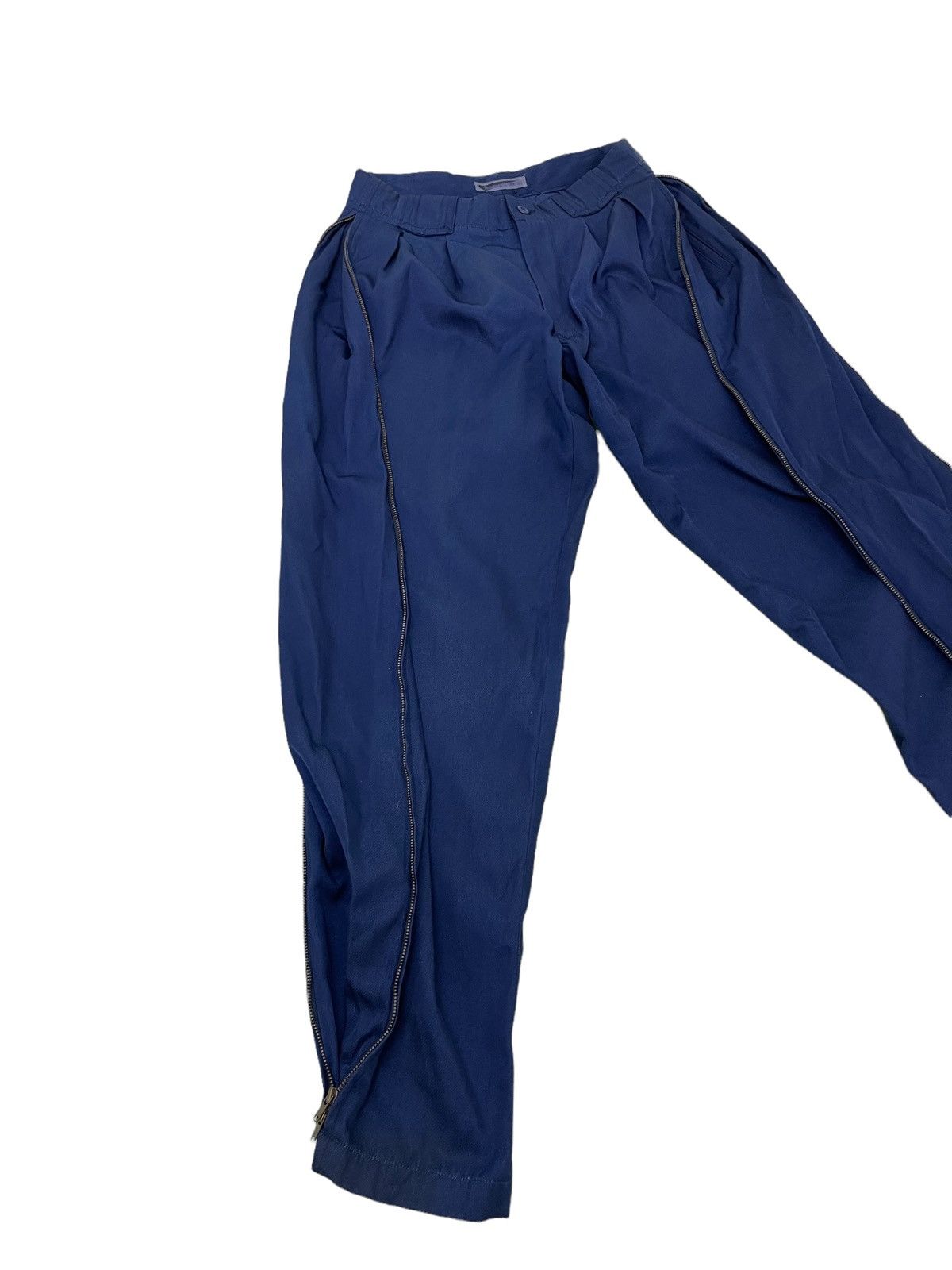 Issey Miyake 80s Issey Miyake Rayon Trouser Wide Balloon Tapered 8🟦 Size US 29 - 2 Thumbnail