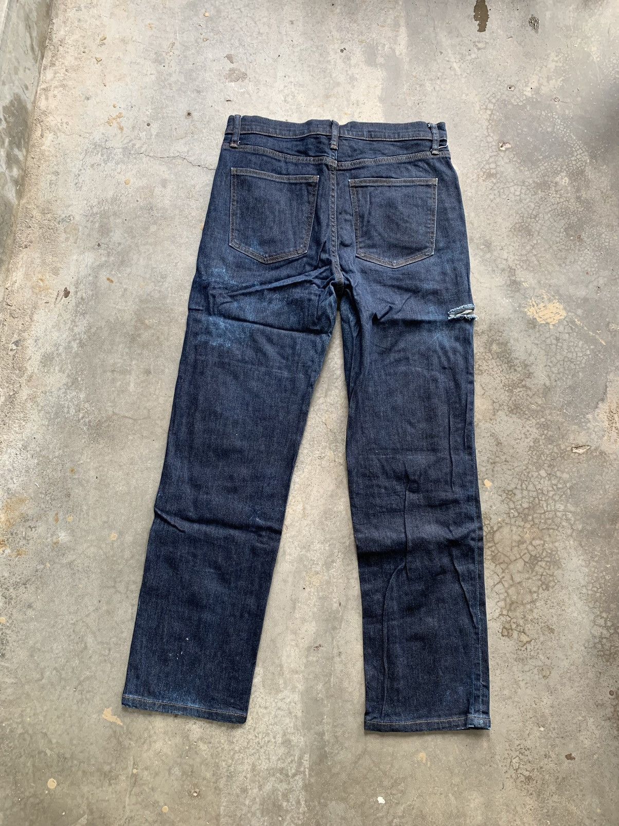 Uniqlo JapaneseBrand Uniqlo Distressed Denim Jeans Straight Pant Size US 30 / EU 46 - 3 Thumbnail