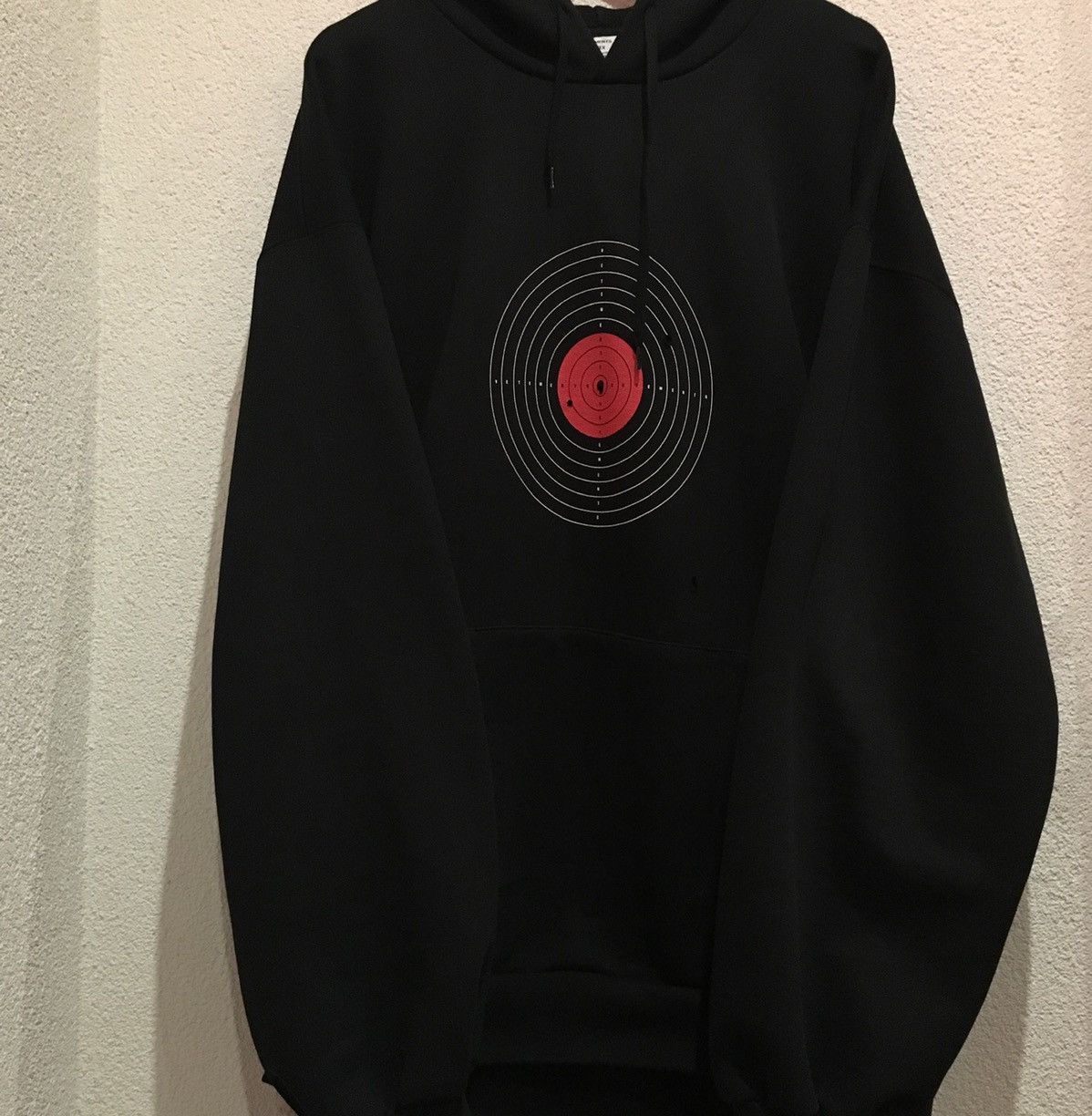 image of Vetements Target Hoodie in Black, Men's (Size Small)