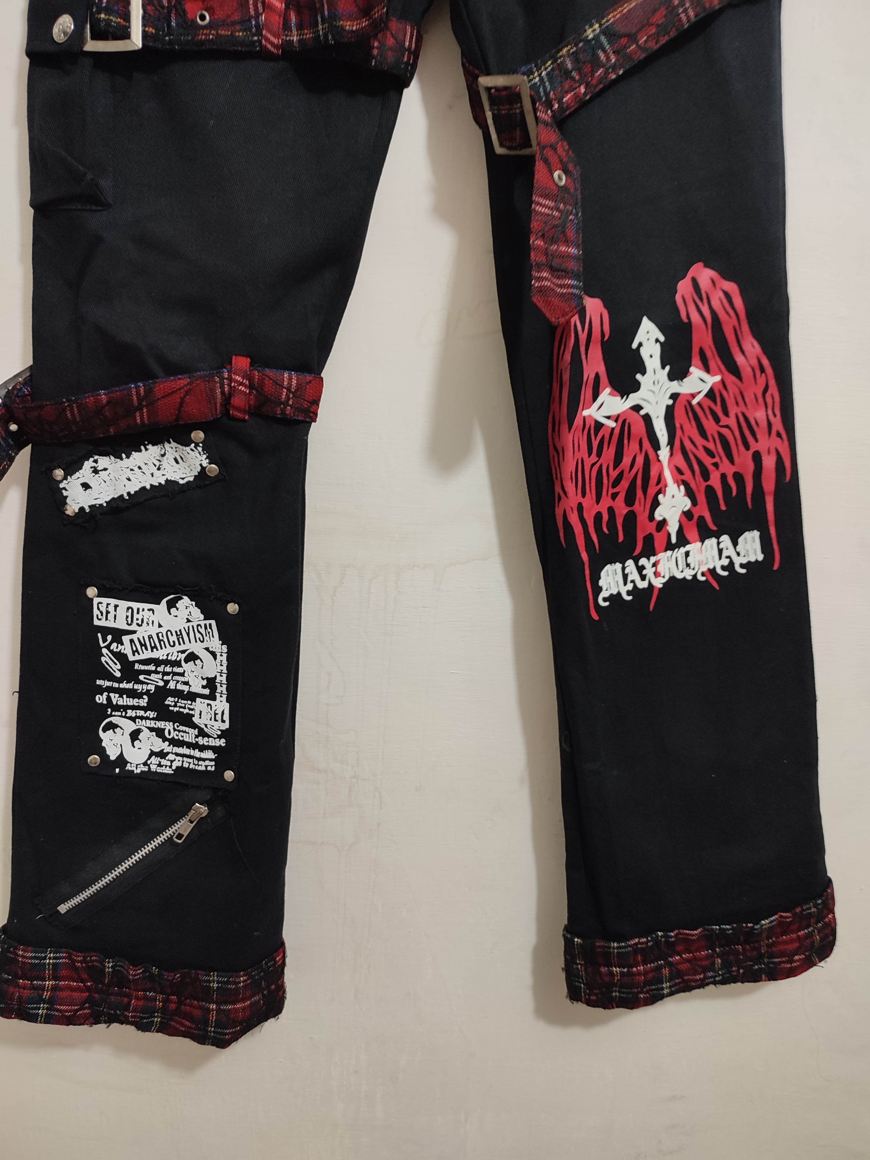 Japanese Brand 🔥KLS Bondage Punk Pants Size US 29 - 8 Thumbnail