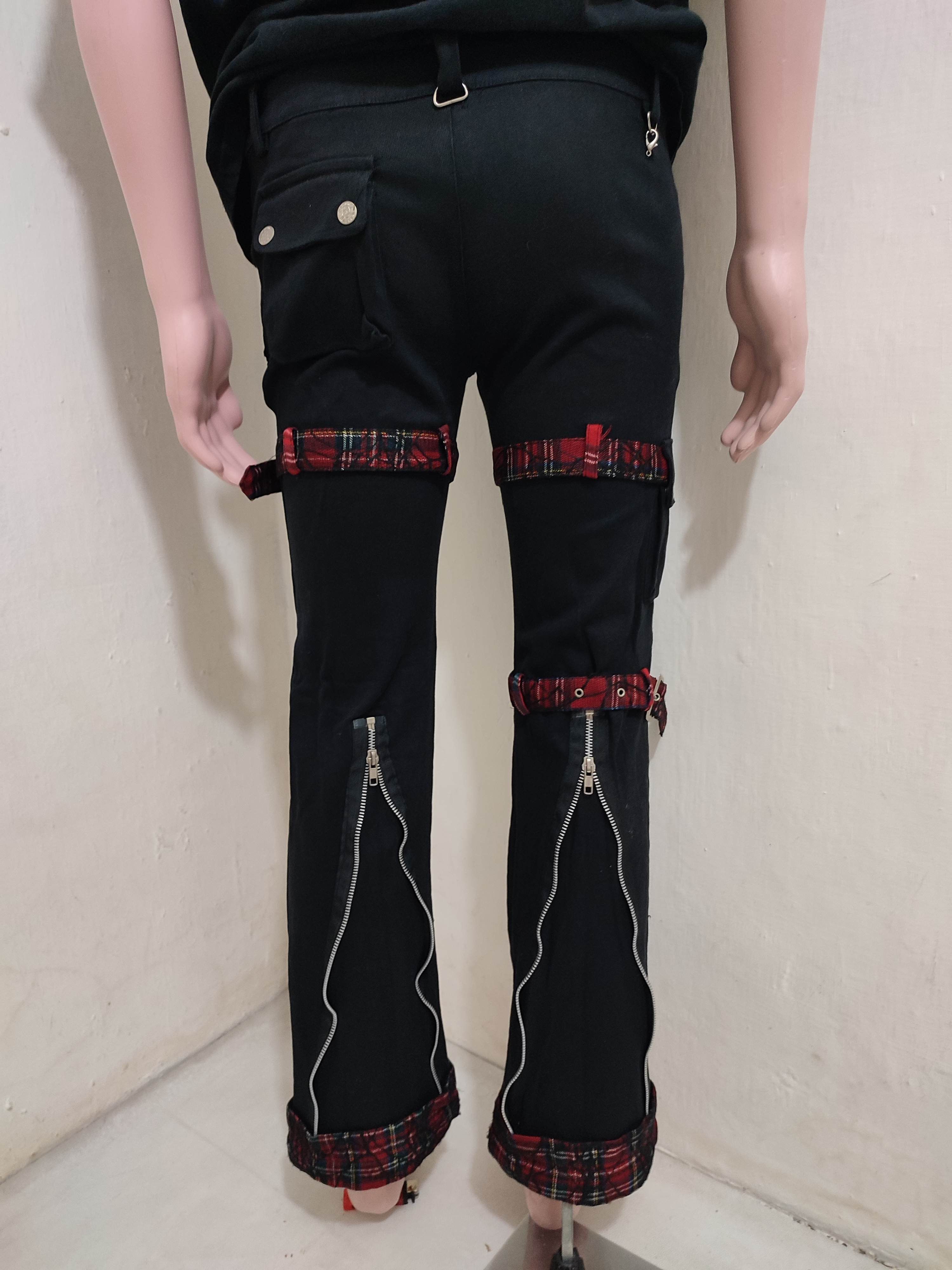 Japanese Brand 🔥KLS Bondage Punk Pants Size US 29 - 4 Thumbnail