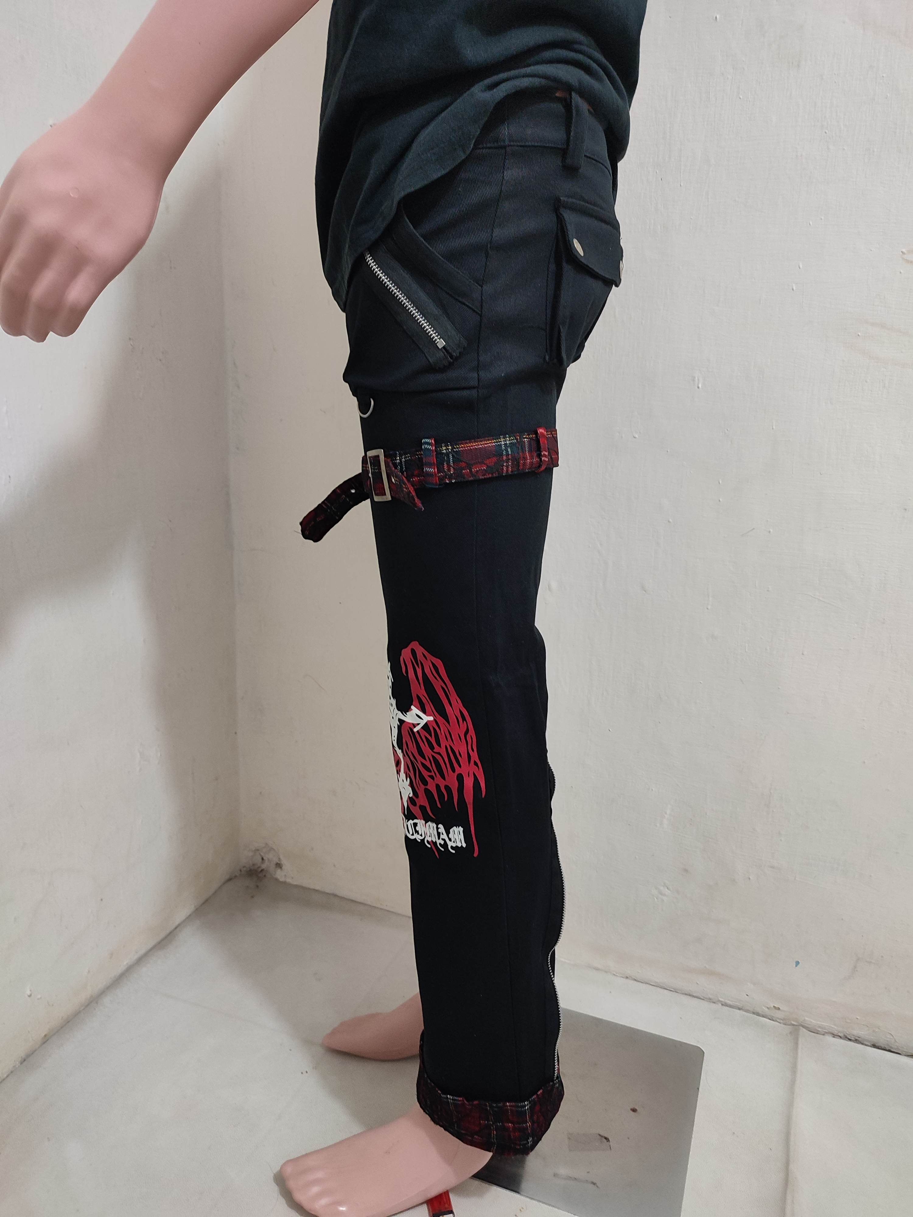 Japanese Brand 🔥KLS Bondage Punk Pants Size US 29 - 3 Thumbnail