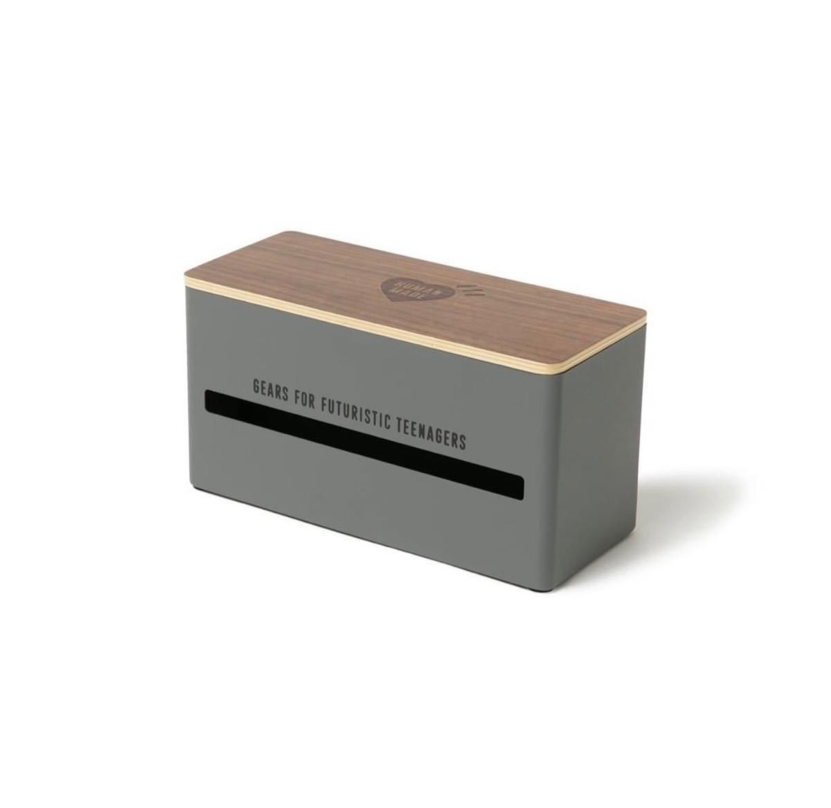 image of Human Made Double Sided Tissue Case in Brown, Men's