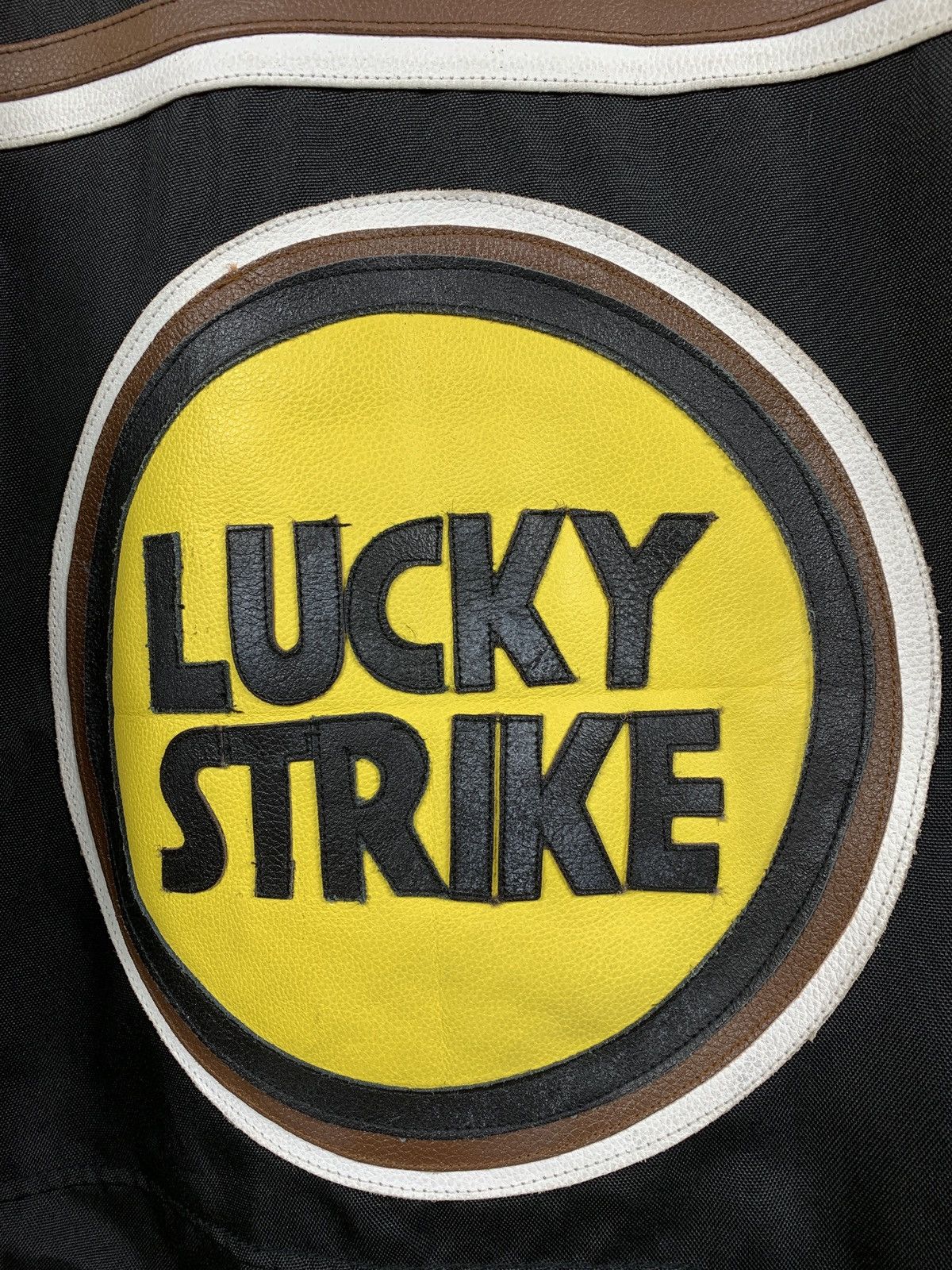 Vintage Vintage Lucky Strike Racing Leather Jacket Size US XL / EU 56 / 4 - 19 Thumbnail