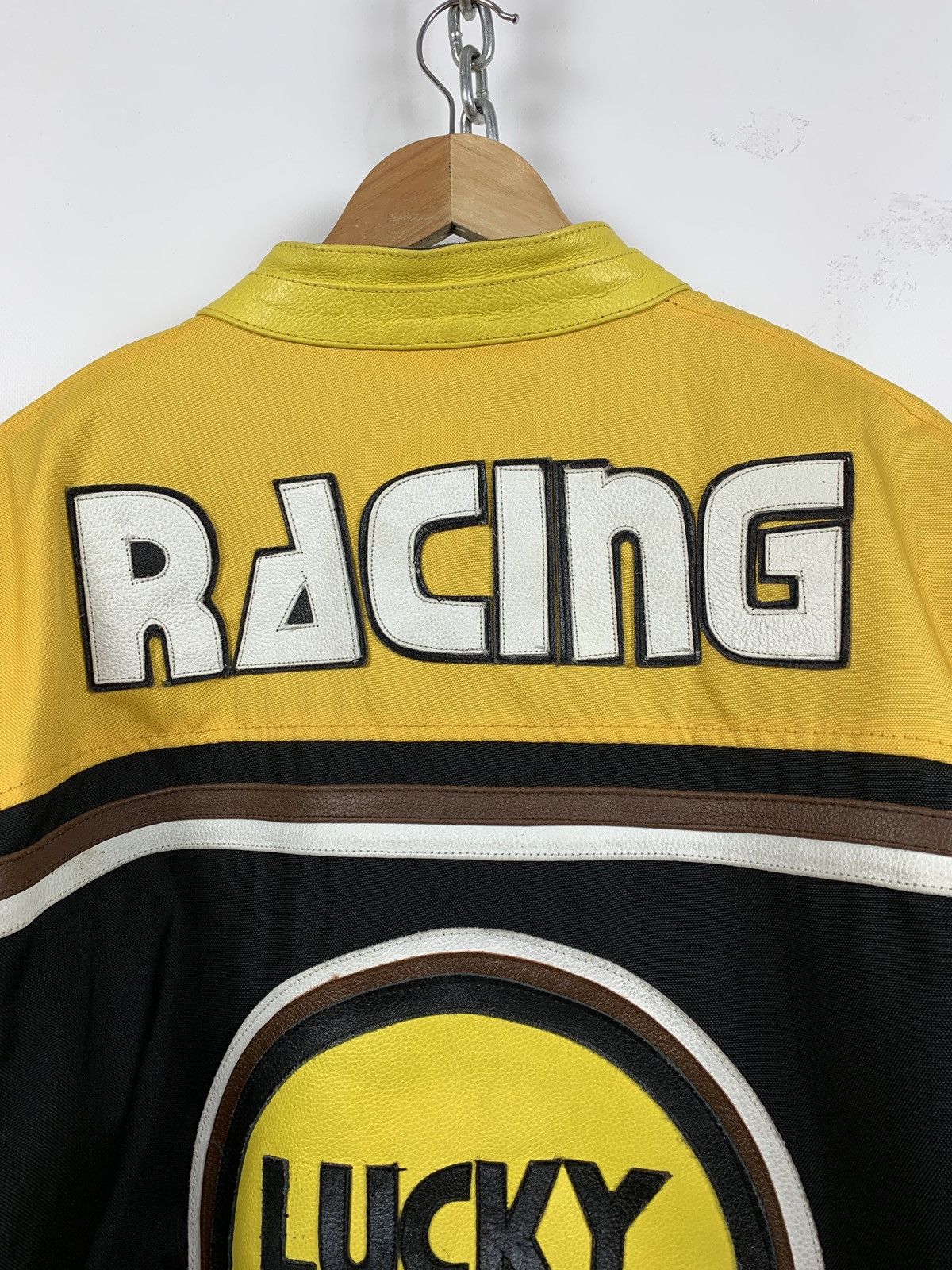 Vintage Vintage Lucky Strike Racing Leather Jacket Size US XL / EU 56 / 4 - 18 Thumbnail
