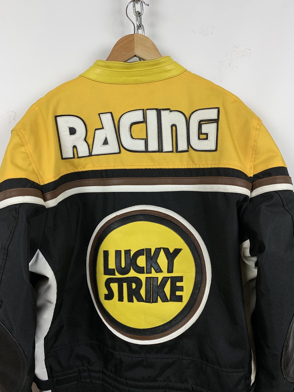 Vintage Vintage Lucky Strike Racing Leather Jacket Size US XL / EU 56 / 4 - 17 Thumbnail