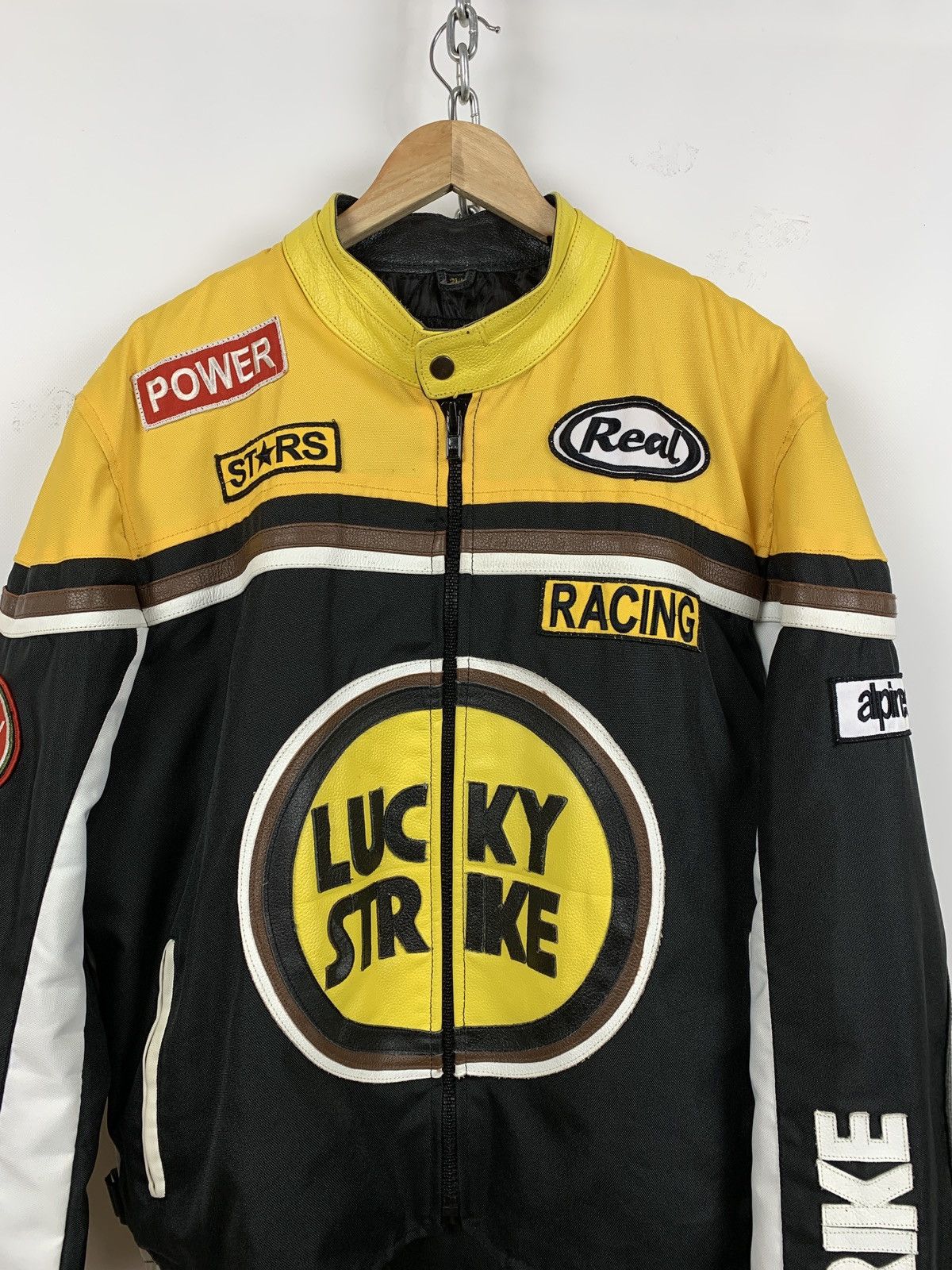 Vintage Vintage Lucky Strike Racing Leather Jacket Size US XL / EU 56 / 4 - 8 Thumbnail