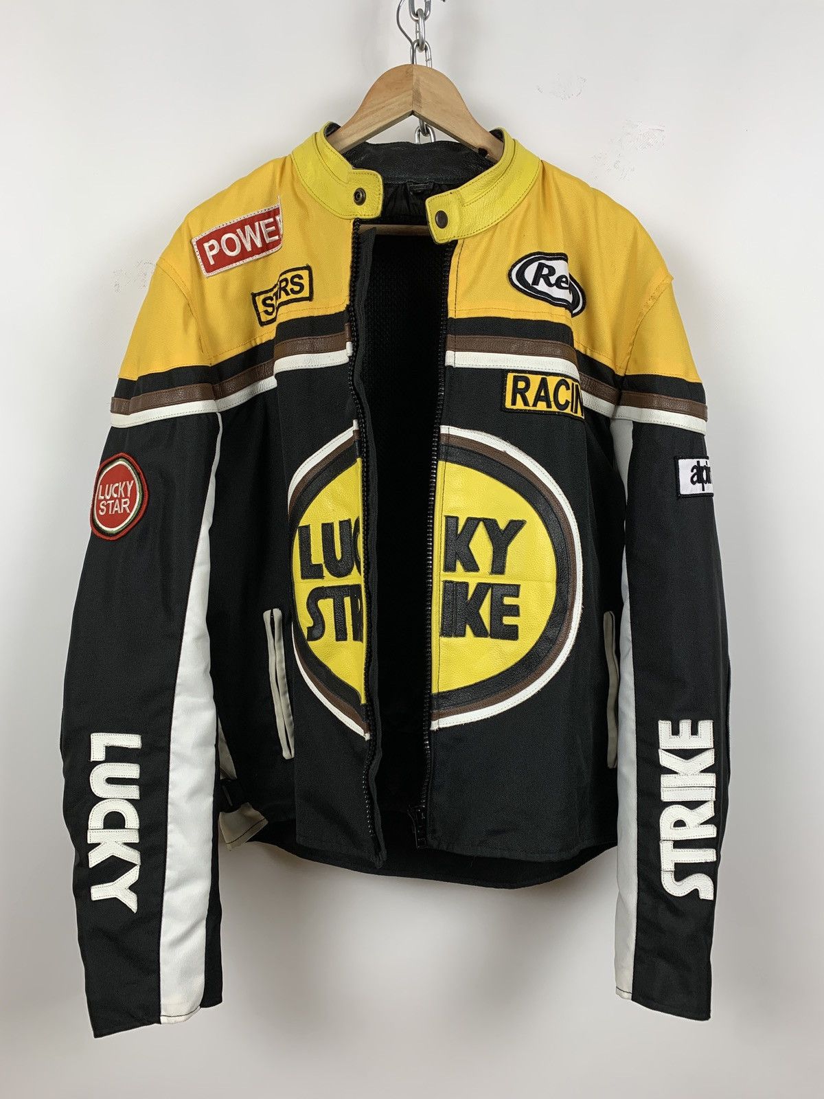Vintage Vintage Lucky Strike Racing Leather Jacket Size US XL / EU 56 / 4 - 7 Thumbnail
