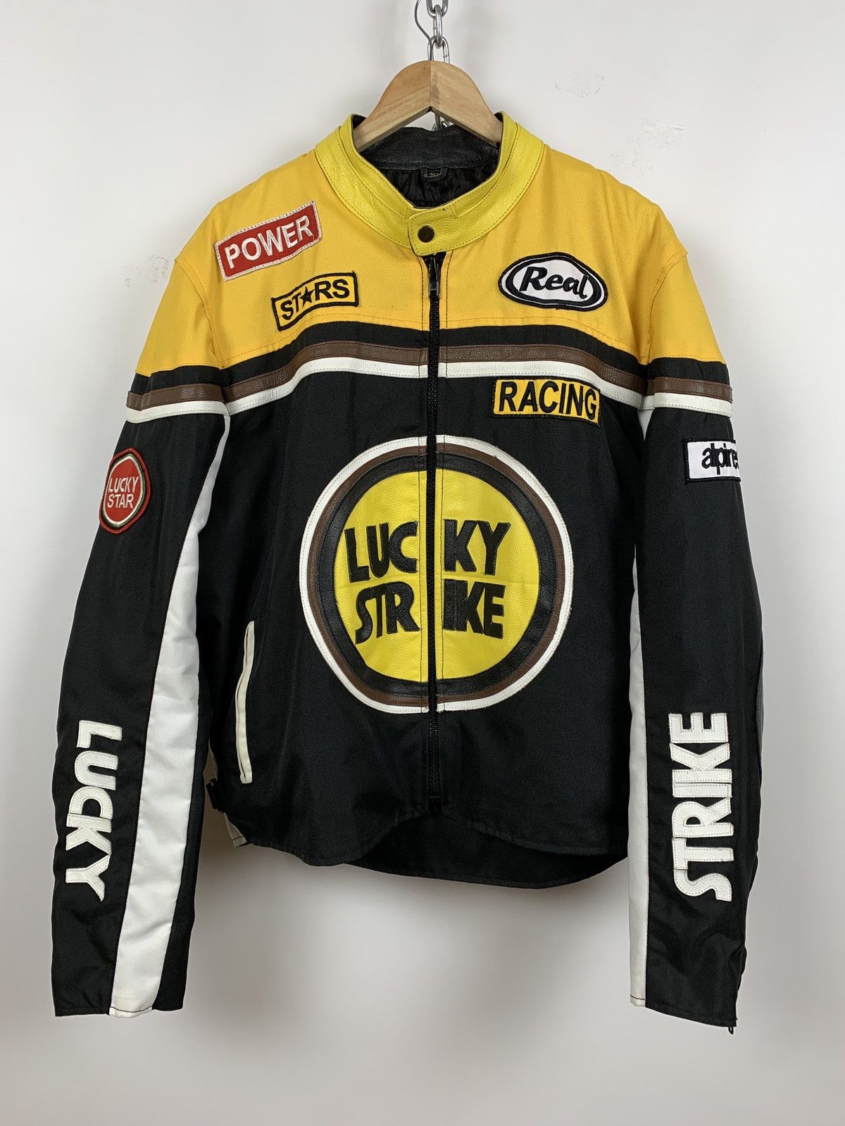 Vintage Vintage Lucky Strike Racing Leather Jacket Size US XL / EU 56 / 4 - 5 Thumbnail