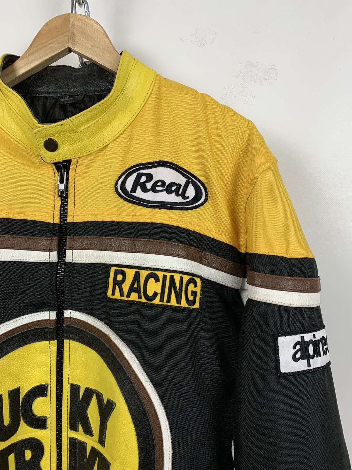 Vintage Vintage Lucky Strike Racing Leather Jacket Size US XL / EU 56 / 4 - 10 Thumbnail