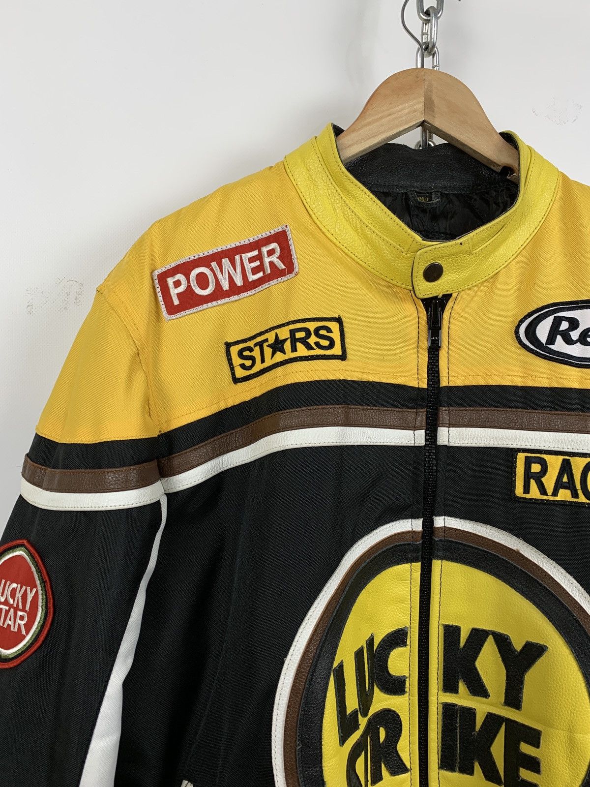 Vintage Vintage Lucky Strike Racing Leather Jacket Size US XL / EU 56 / 4 - 11 Thumbnail