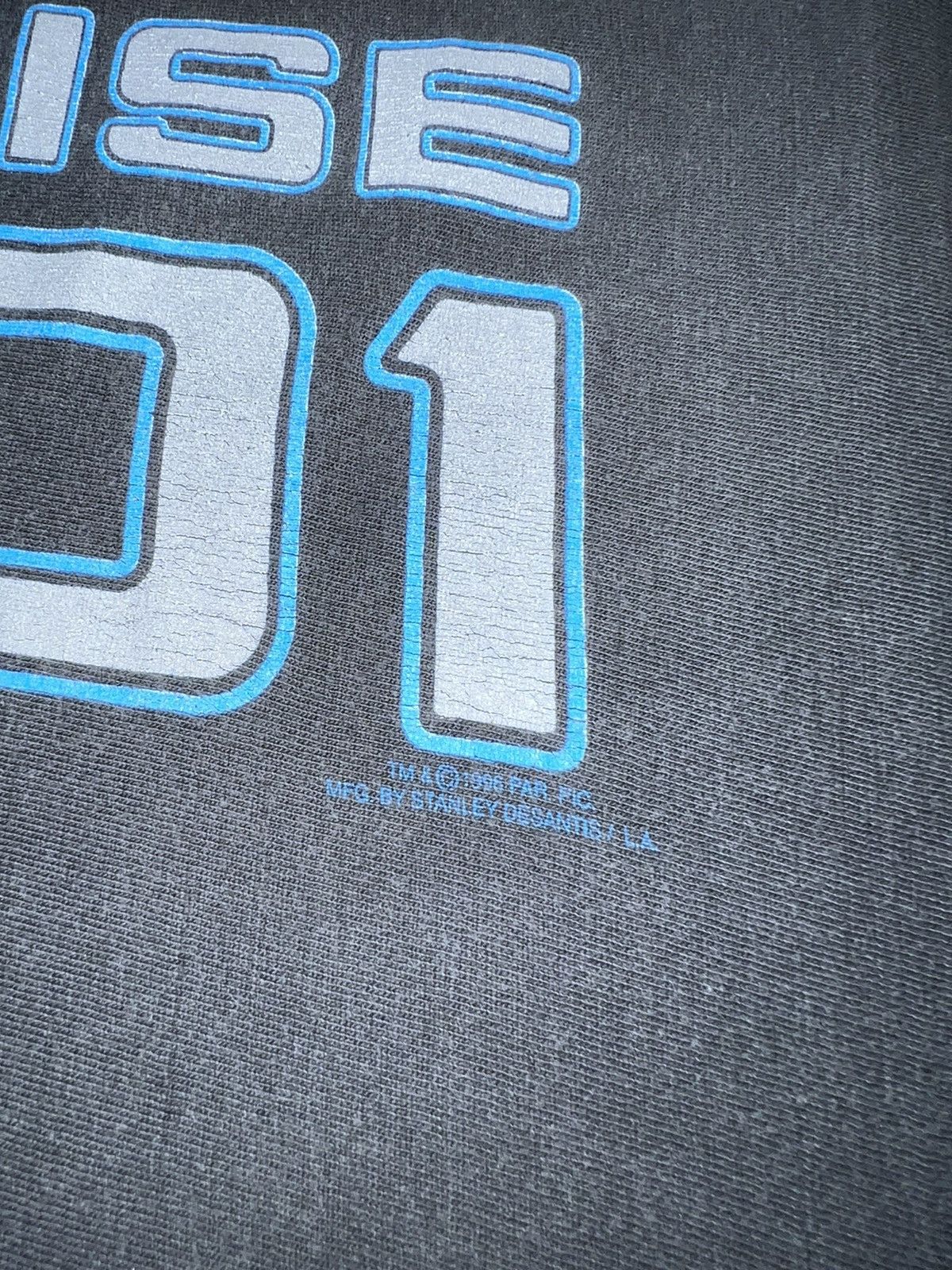 Band Tees Vintage 1996 Star Trek NCC-1701 Faded Black Tee (Star Wars) Size US XL / EU 56 / 4 - 6 Thumbnail