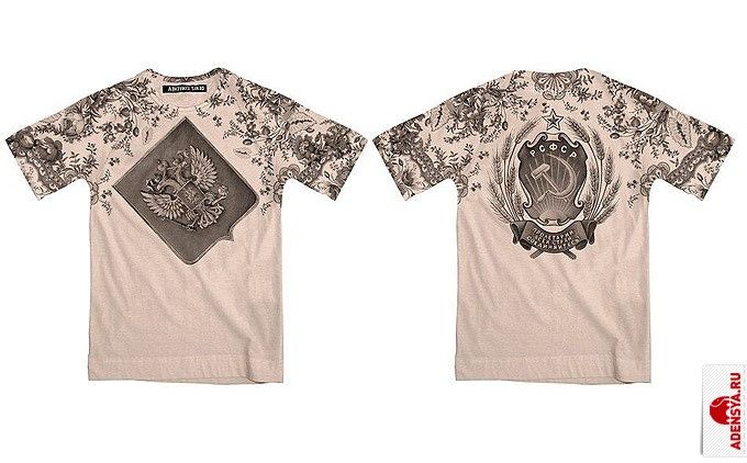 Denis Simachev USSR tattoo print tee.Like Gucci or Celine Size US M / EU 48-50 / 2 - 2 Thumbnail