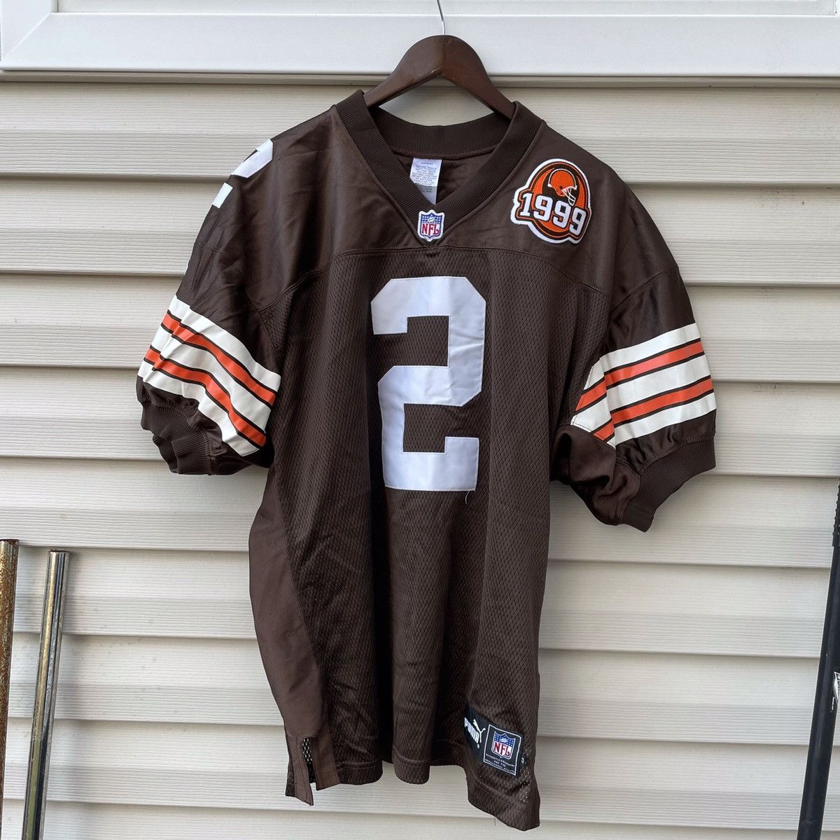 TIM COUCH CLEVELAND BROWN VTG AUTHENTIC 90's NFL PUMA GAME JERSEY 48