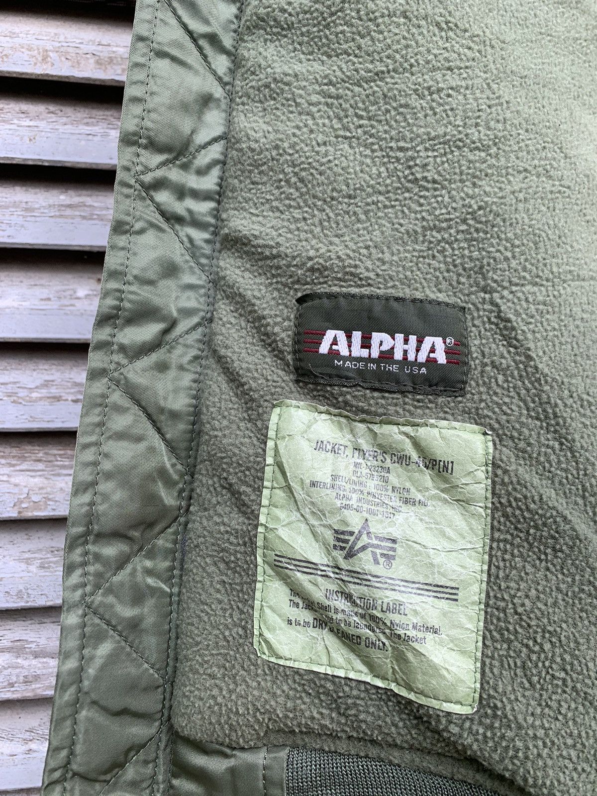 Alpha Industries 🪖 Vintage Alpha Industries Man Intermediate Bomber Jacket Size US L / EU 52-54 / 3 - 13 Thumbnail