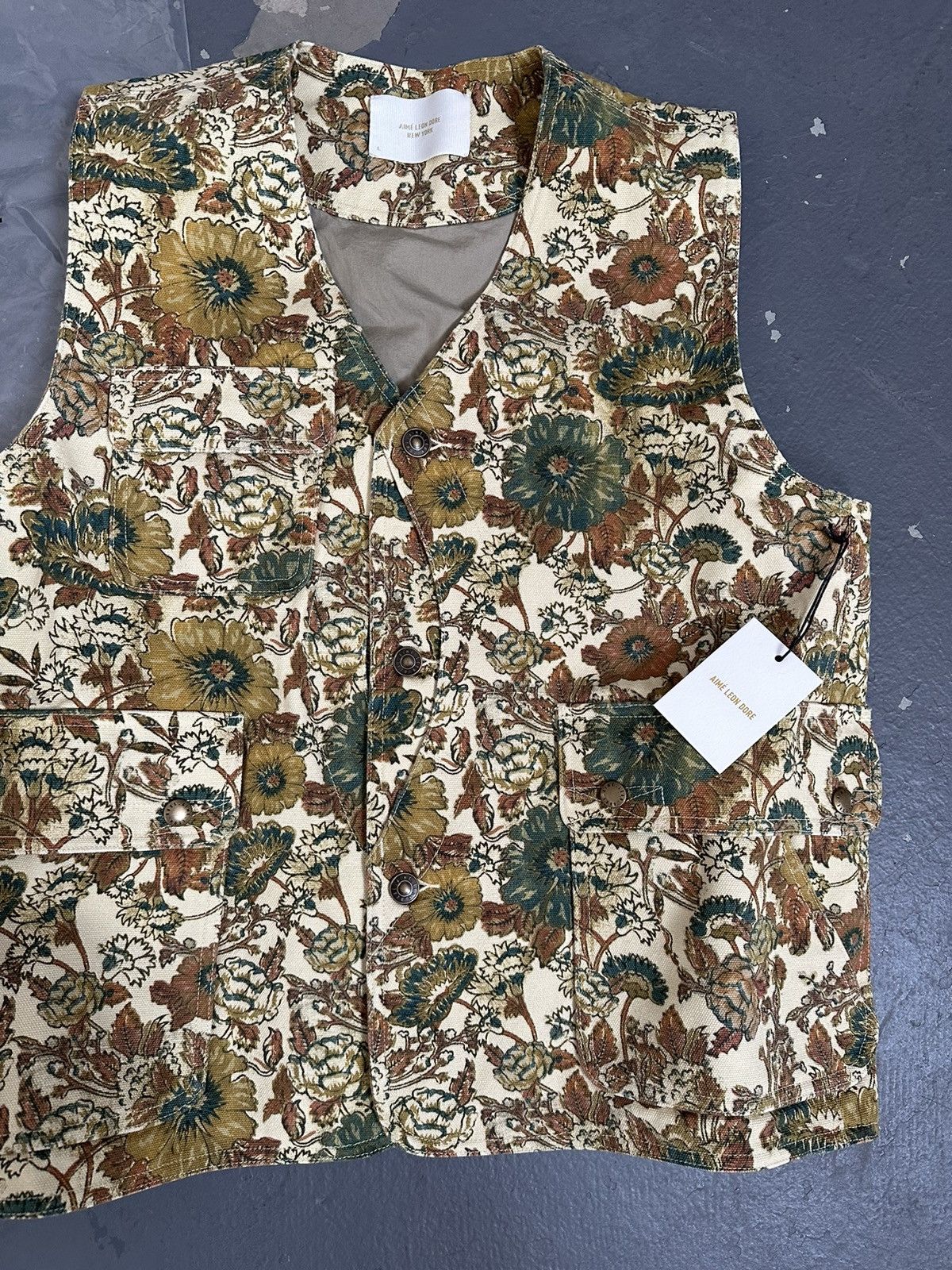 Aime Leon Dore Aime Leon Dore SS22 Floral Field Vest | Grailed