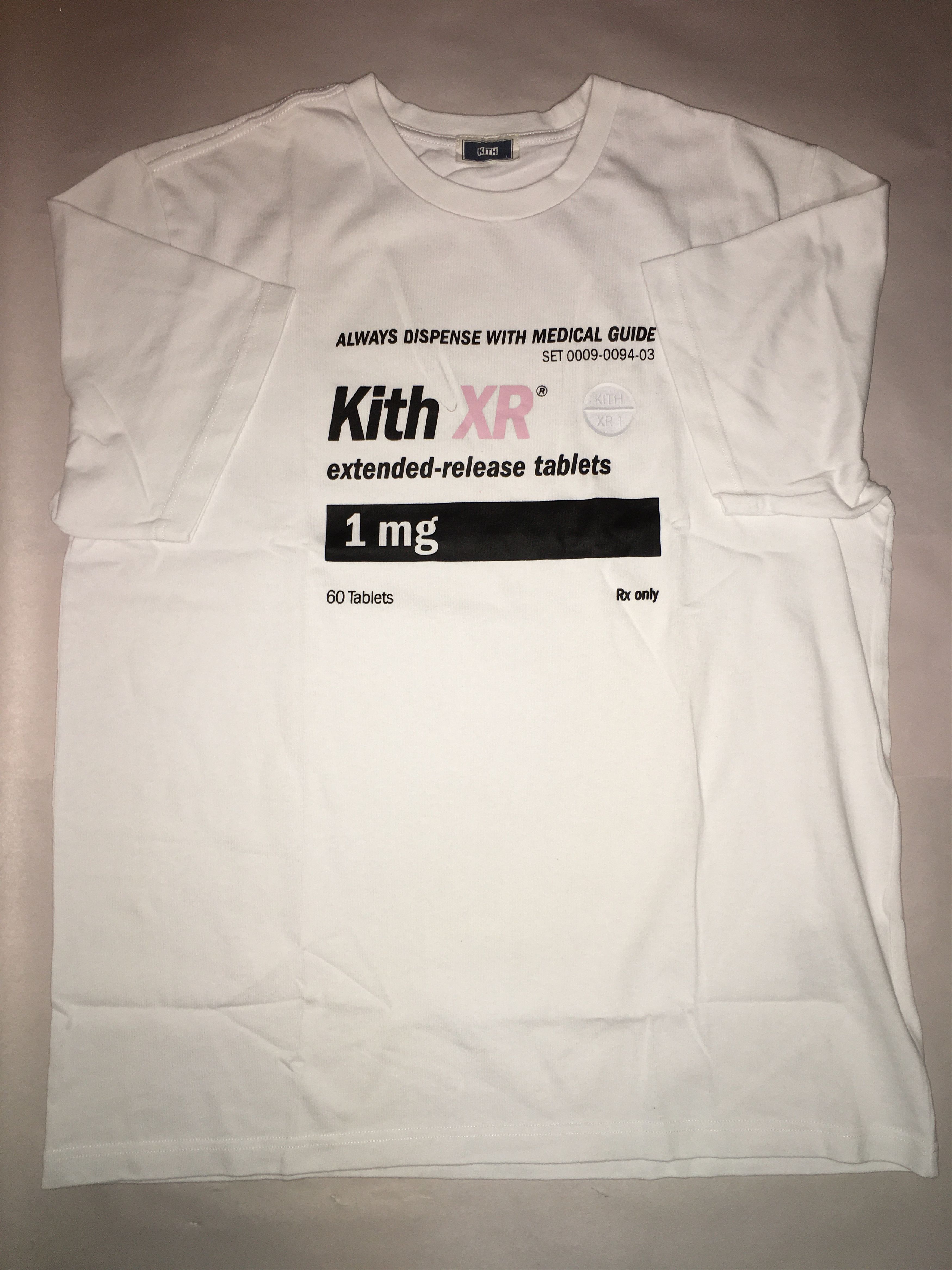 image of Kith Xr Teblets T-Shirt Sample in White, Men's (Size Large)