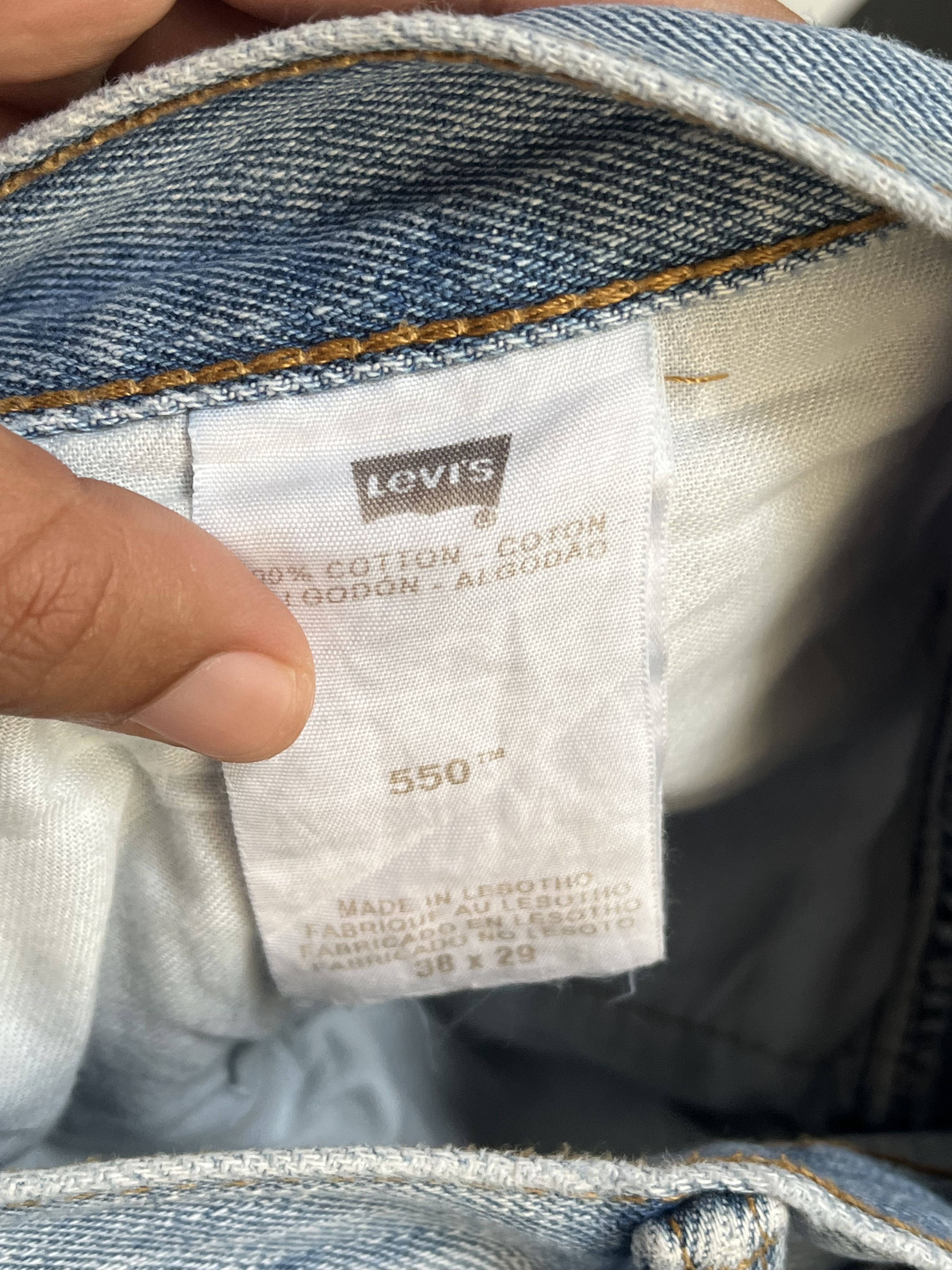 Levi's × Vintage Vintage Levis 550 Faded Denim Jean L206 Size US 40 / EU 56 - 11 Thumbnail