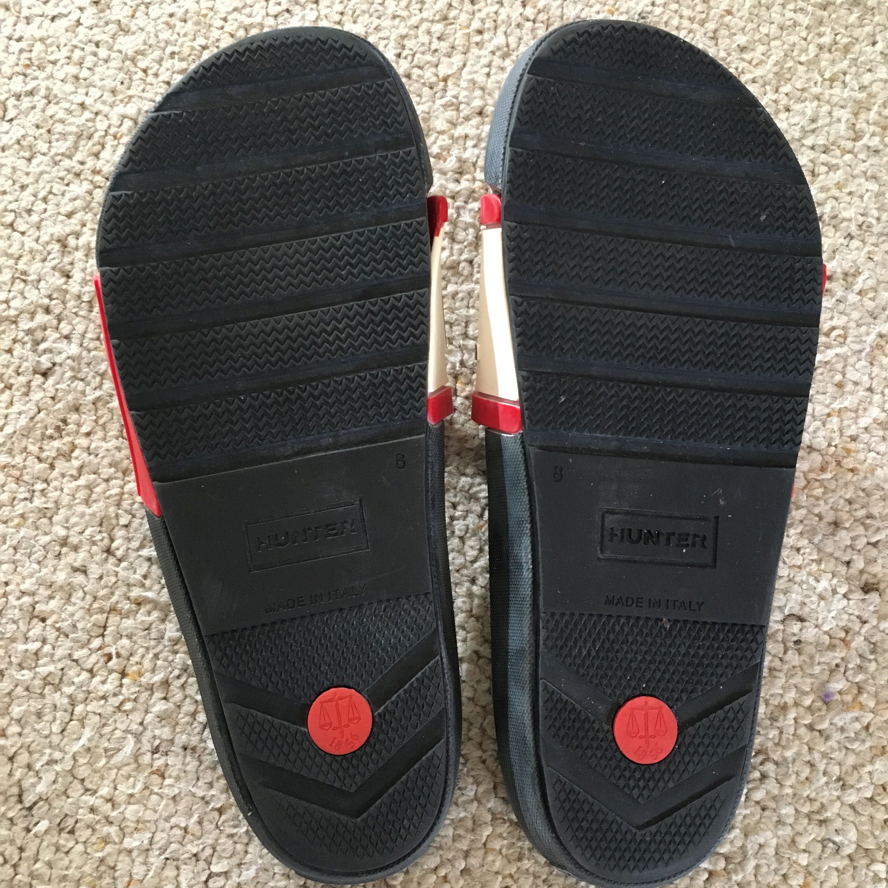 Hunter Signature logo wedge slides Size US 9 / EU 42 - 5 Thumbnail