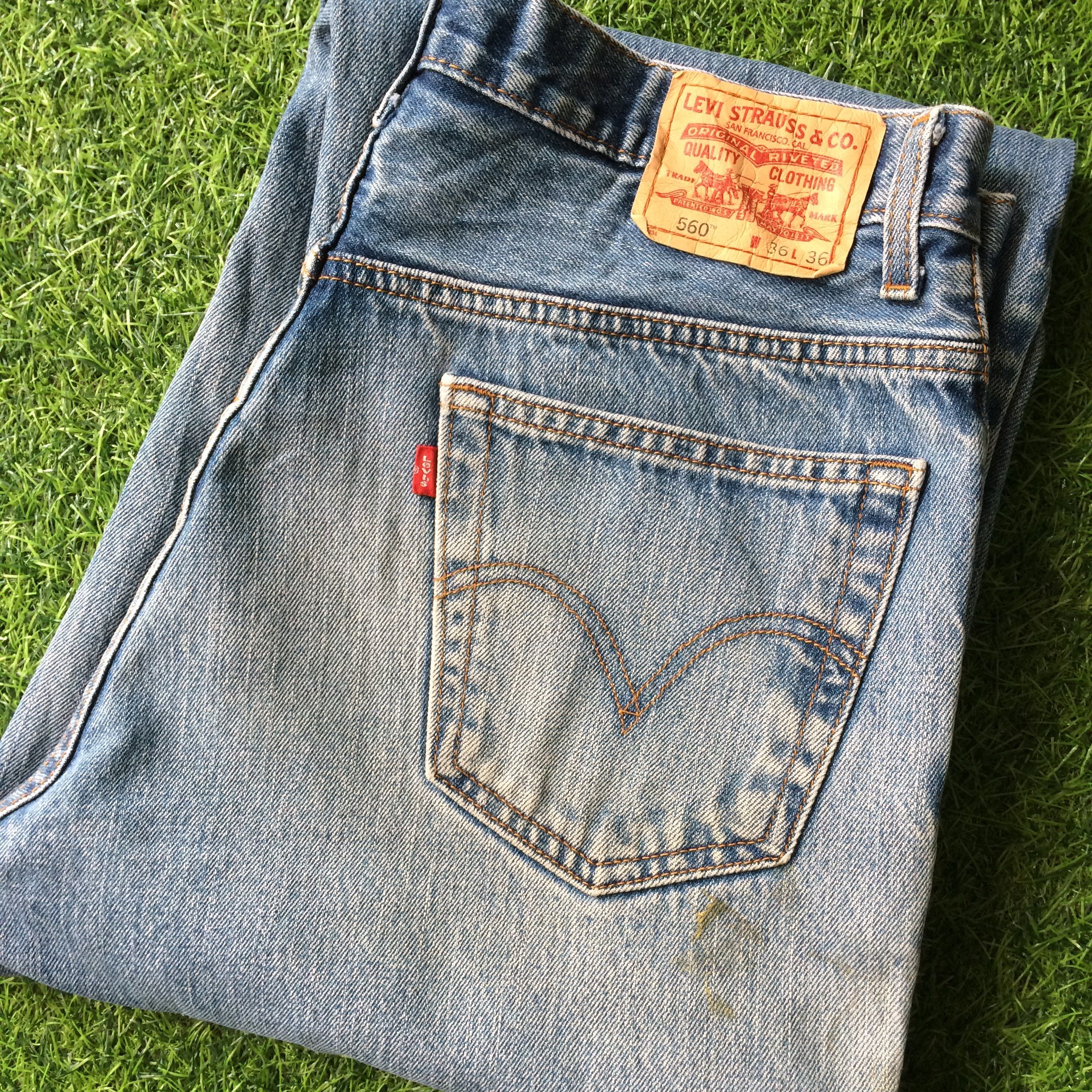 Levi's × Vintage Dirty Levis 560 Jeans #B-642 Size US 35 - 8 Thumbnail