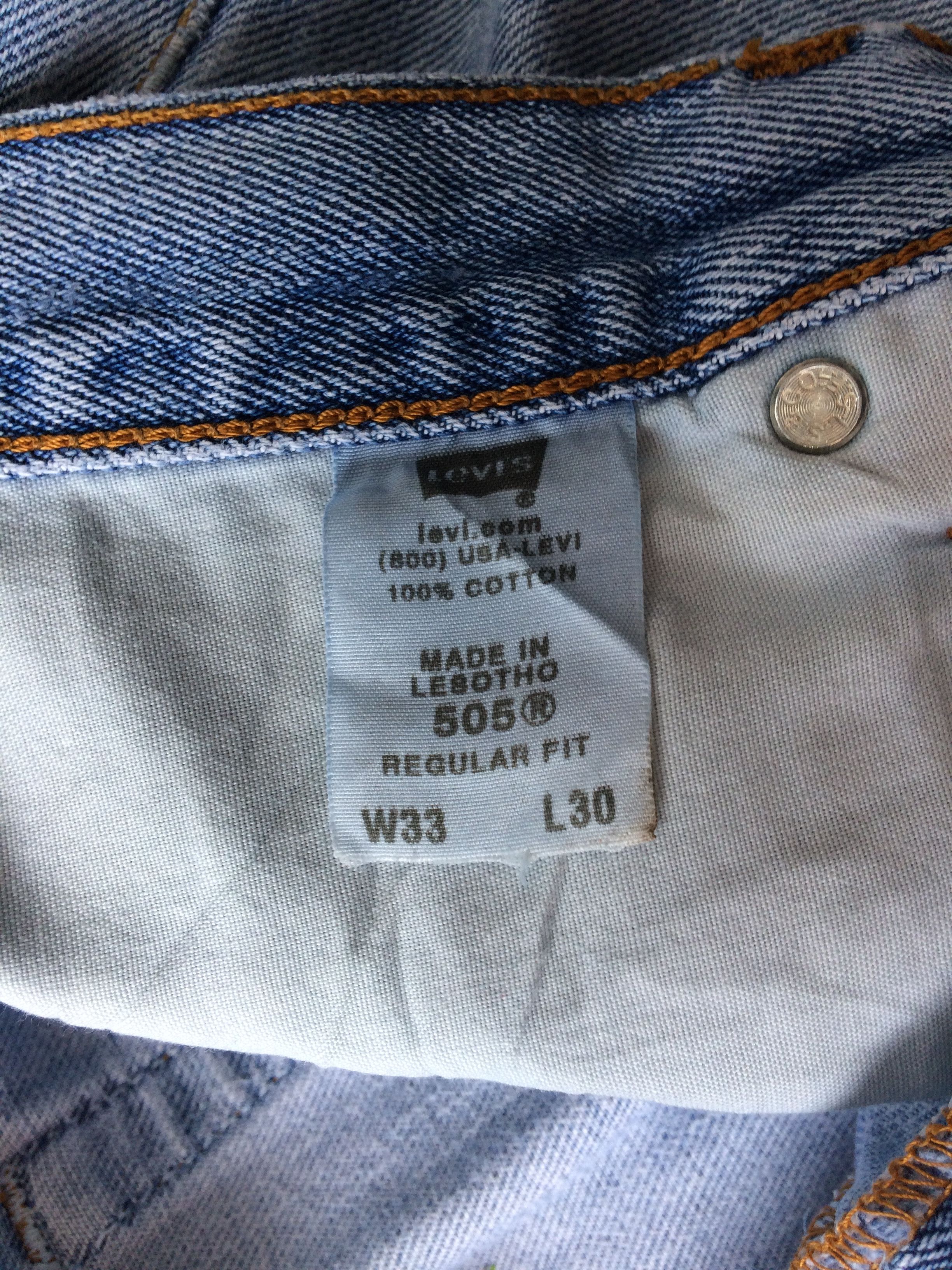 Levi's × Vintage Levis 505 Light Wash Jeans #B-787 Size US 33 - 12 Thumbnail