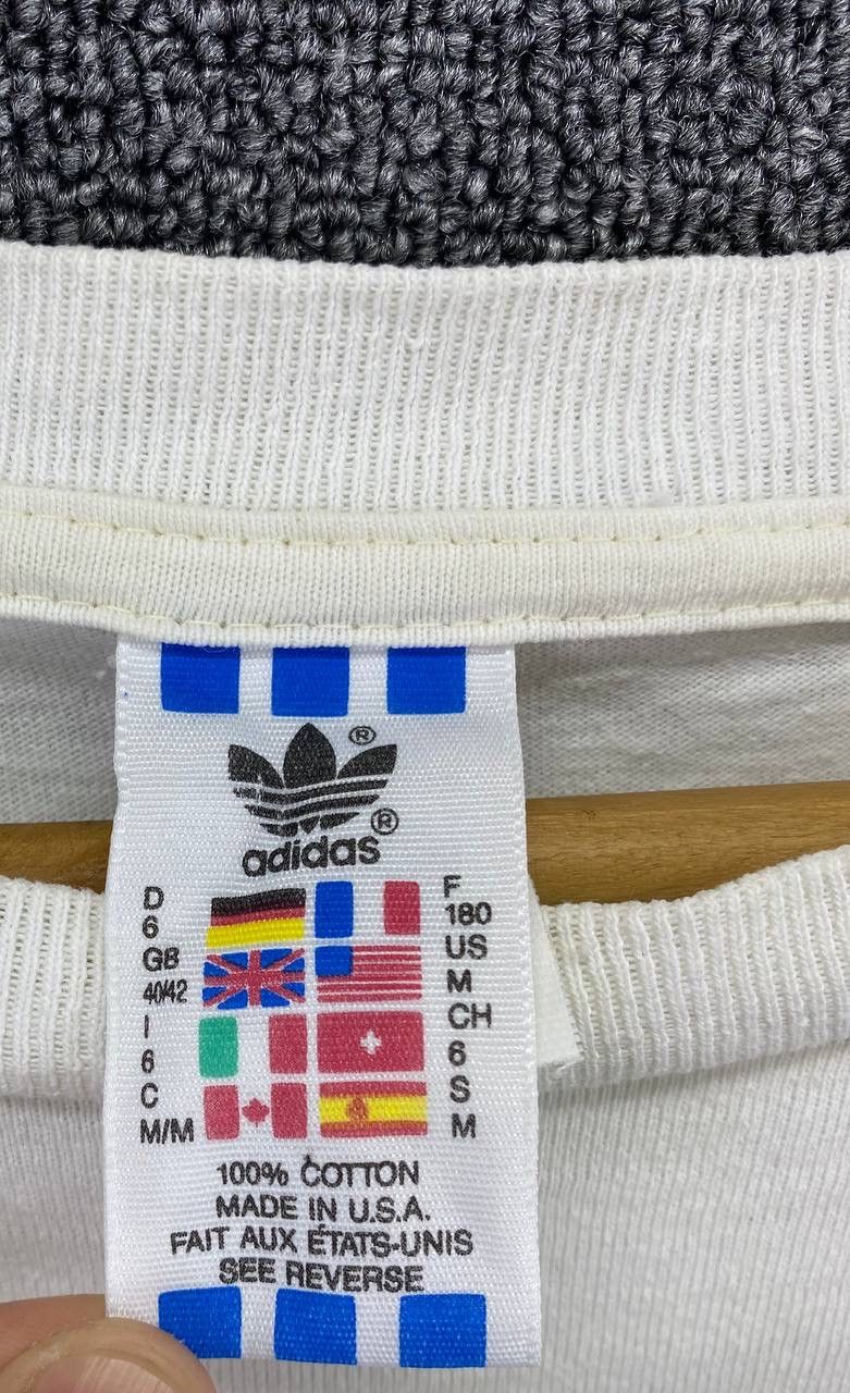 Adidas Vintage Adidas Trefoils Big Logo Print Mirror Tees T Shirts Size US M / EU 48-50 / 2 - 8 Thumbnail