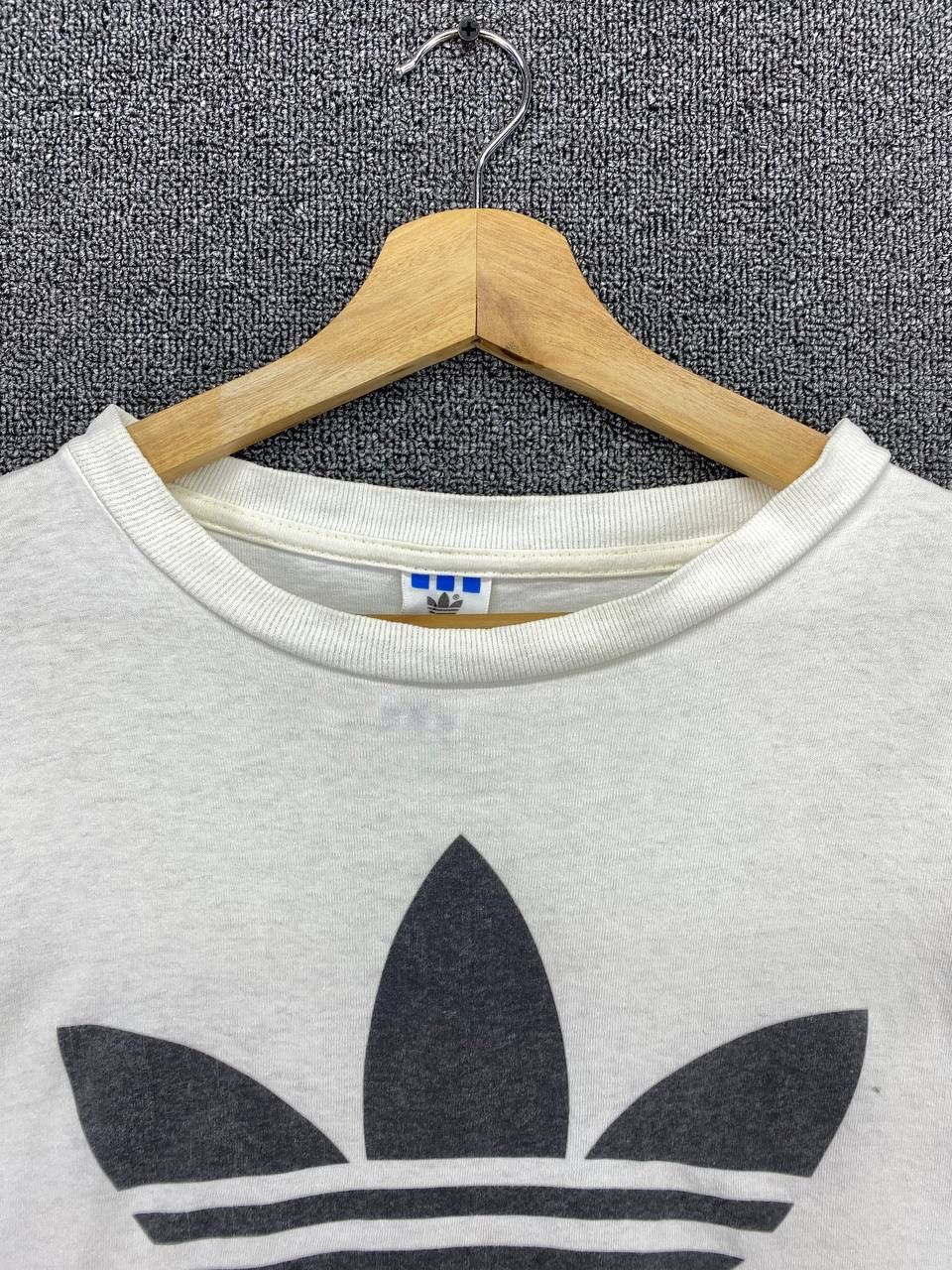 Adidas Vintage Adidas Trefoils Big Logo Print Mirror Tees T Shirts Size US M / EU 48-50 / 2 - 7 Thumbnail