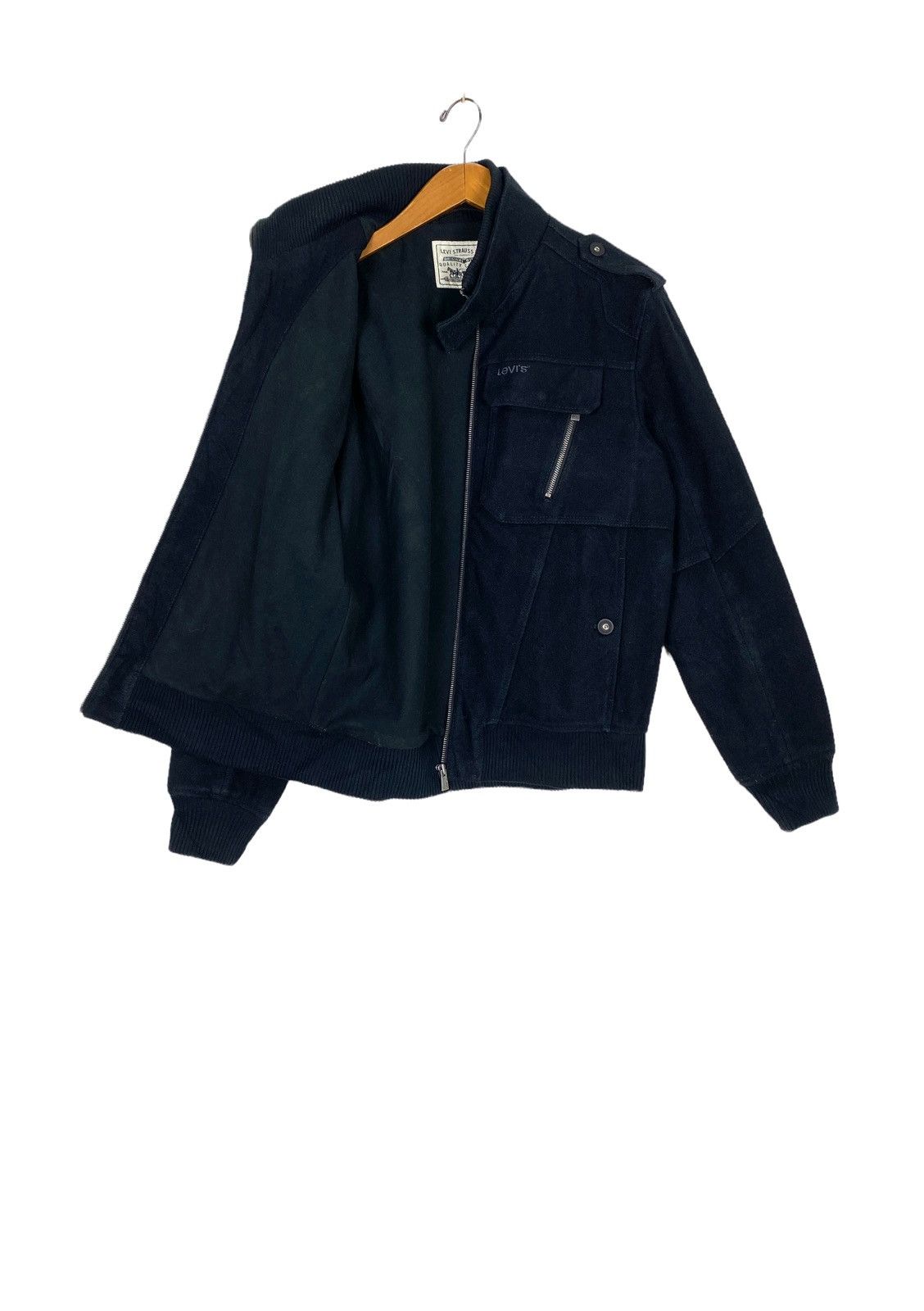 Levi's Rare‼️ Levi’s Wool Jacket Embroidery Spellout Large Size Size US M / EU 48-50 / 2 - 2 Thumbnail