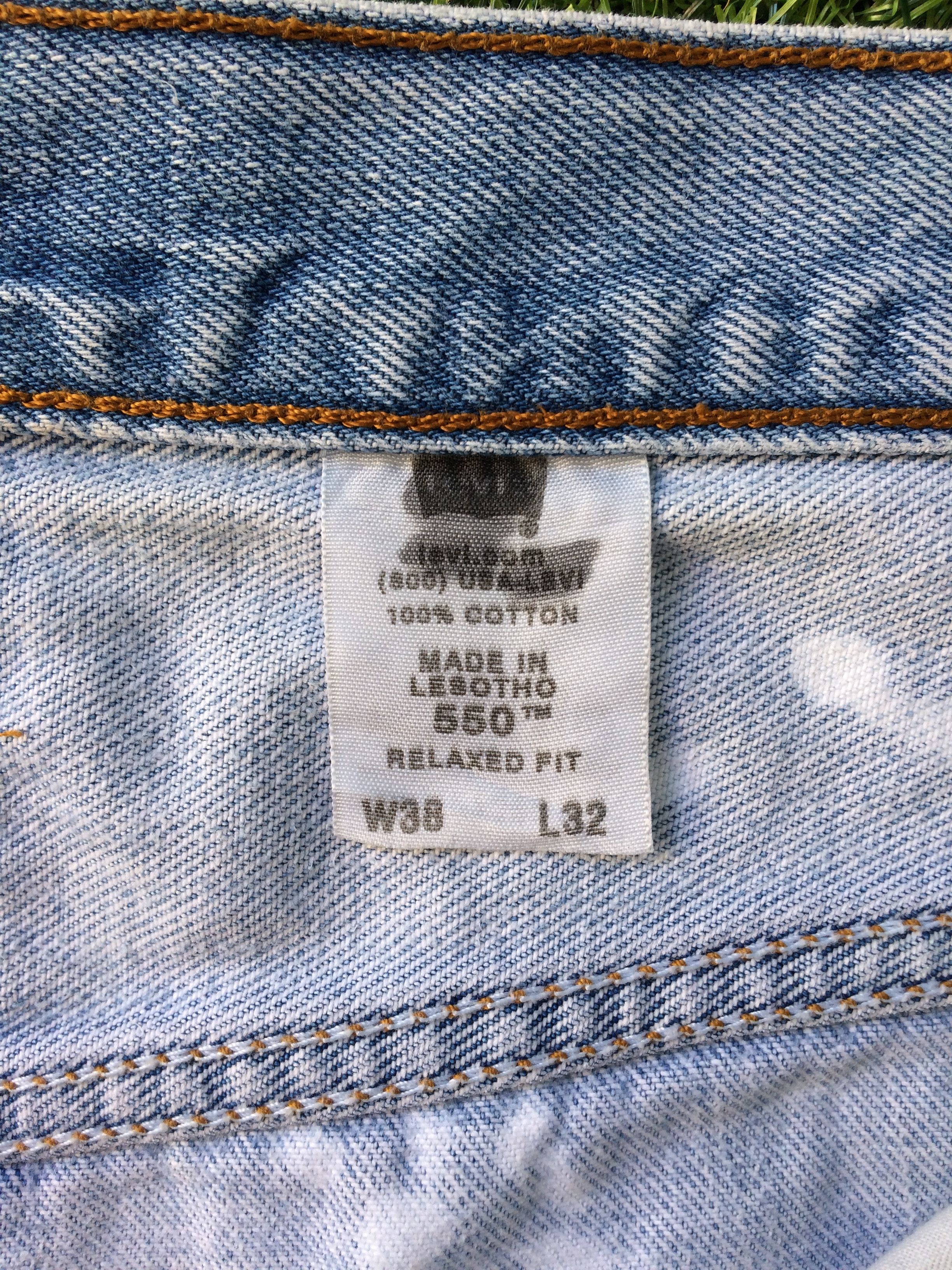 Levi's × Vintage Levis 550 Blue Wash Jeans #B-985 Size US 38 / EU 54 - 10 Thumbnail